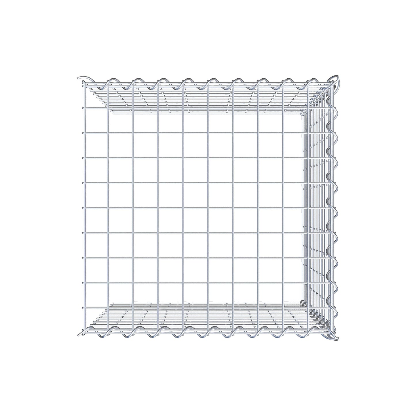 Grown-on gabion type 4 50 cm x 50 cm x 50 cm (L x H x D), mesh size 5 cm x 5 cm, spiral