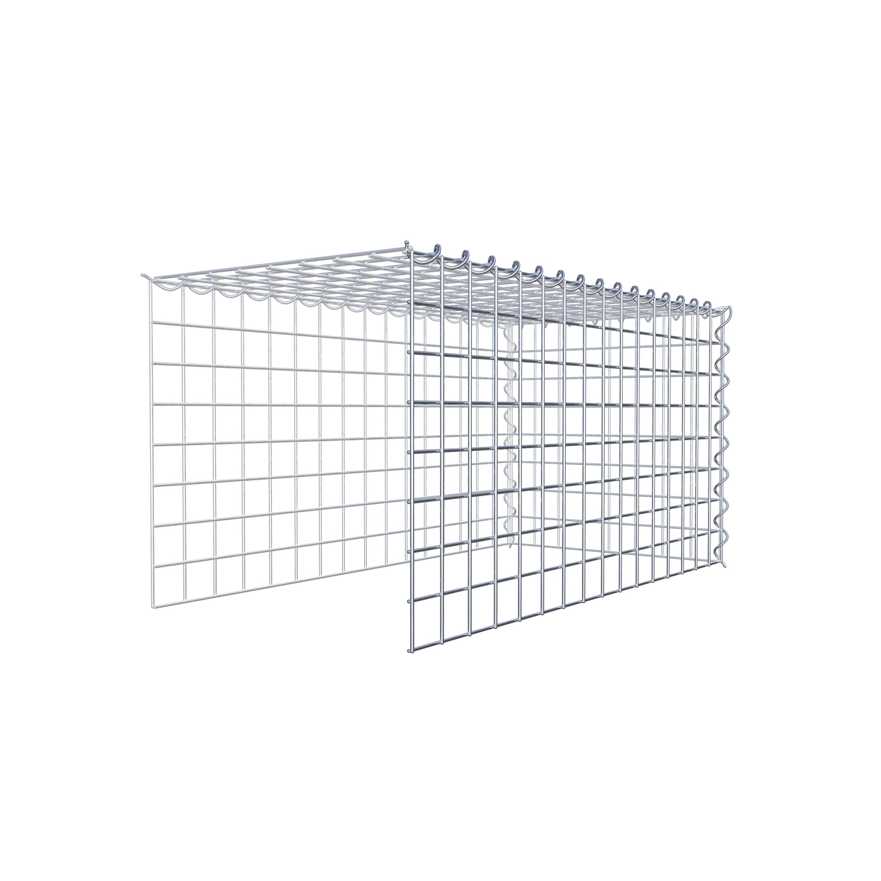 Gavión complementario tipo 4 80 cm x 40 cm x 40 cm (L x A x P), malla 5 cm x 5 cm, espiral