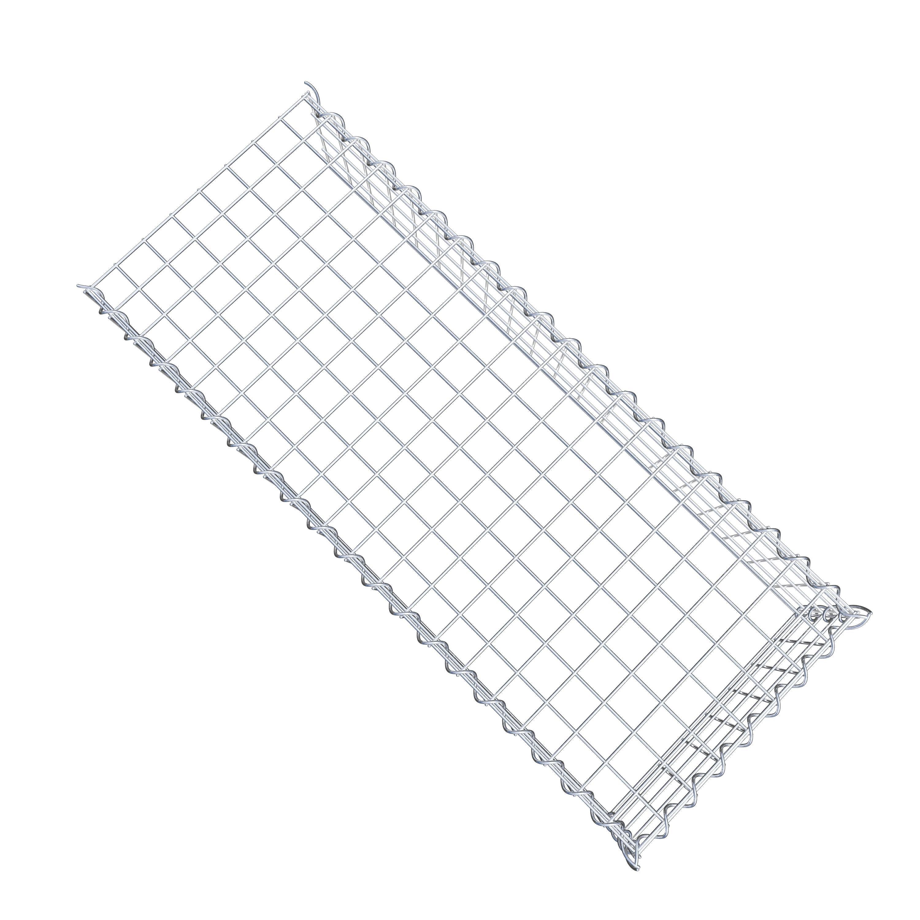 Gabion rapporté type 4 100 cm x 20 cm x 40 cm (L x H x P), mailles 5 cm x 5 cm, spirale
