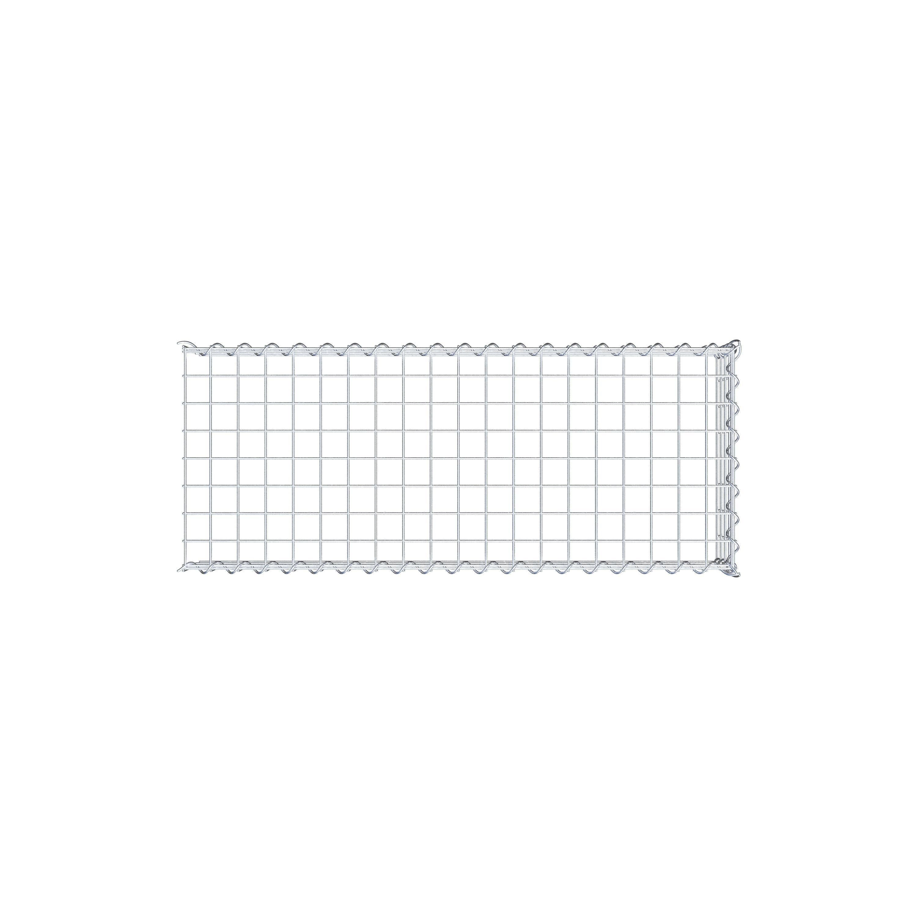 Gabion rapporté type 4 100 cm x 20 cm x 40 cm (L x H x P), mailles 5 cm x 5 cm, spirale