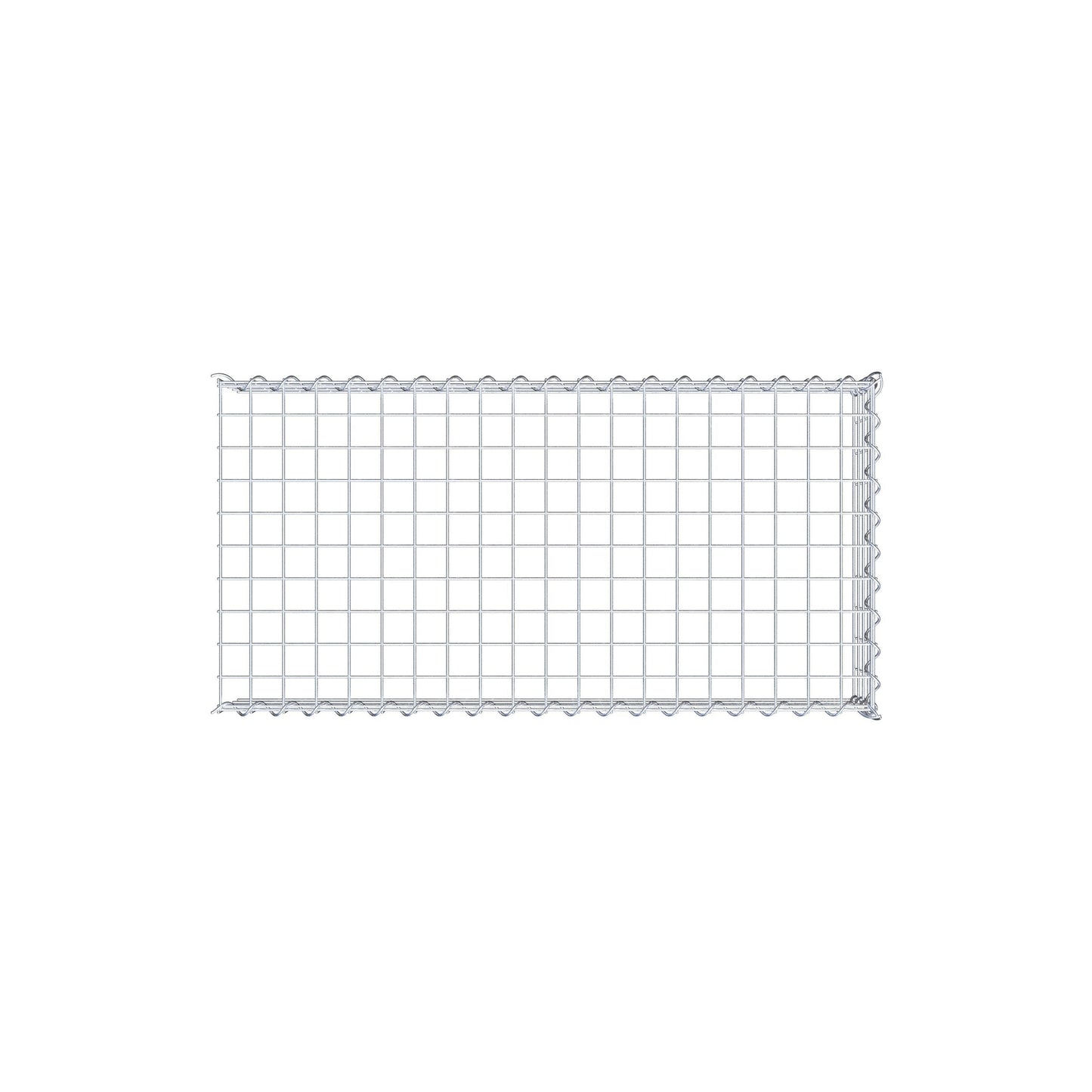 Gabbione aggiuntivo tipo 4 100 cm x 20 cm x 50 cm (L x H x P), dimensione maglia 5 cm x 5 cm, a spirale