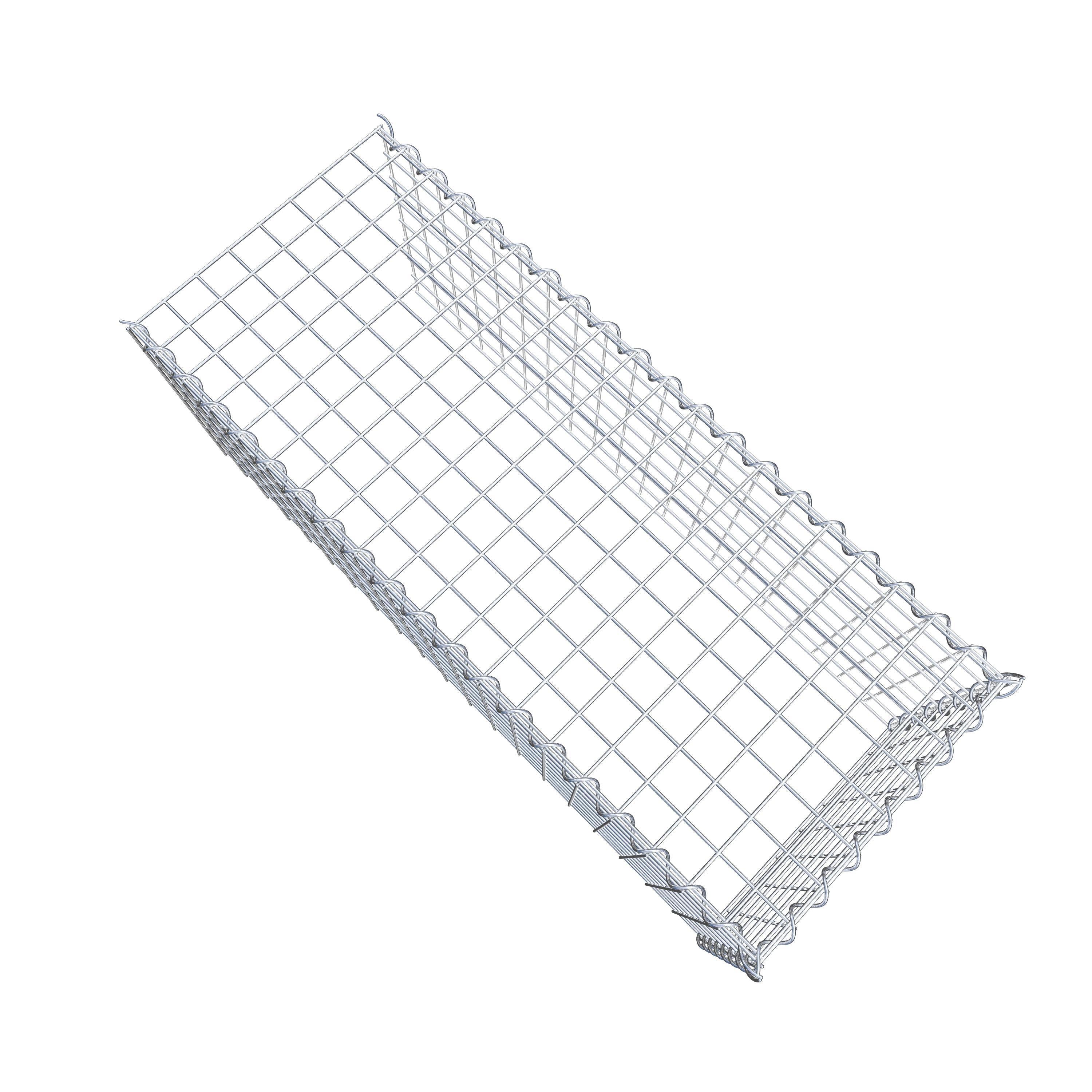 Gavión complementario tipo 4 100 cm x 40 cm x 40 cm (L x A x P), malla 5 cm x 5 cm, espiral
