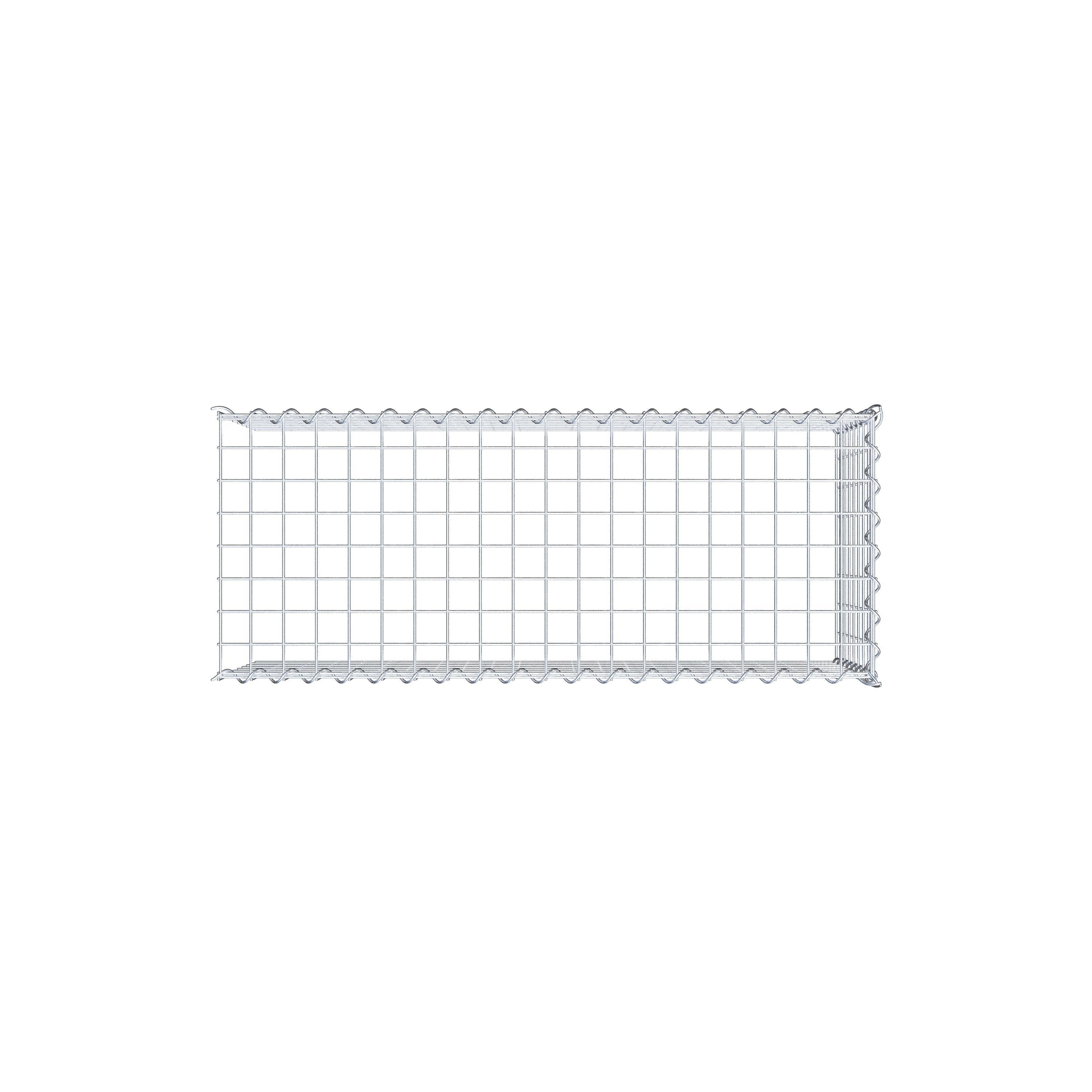 Gavión complementario tipo 4 100 cm x 40 cm x 40 cm (L x A x P), malla 5 cm x 5 cm, espiral