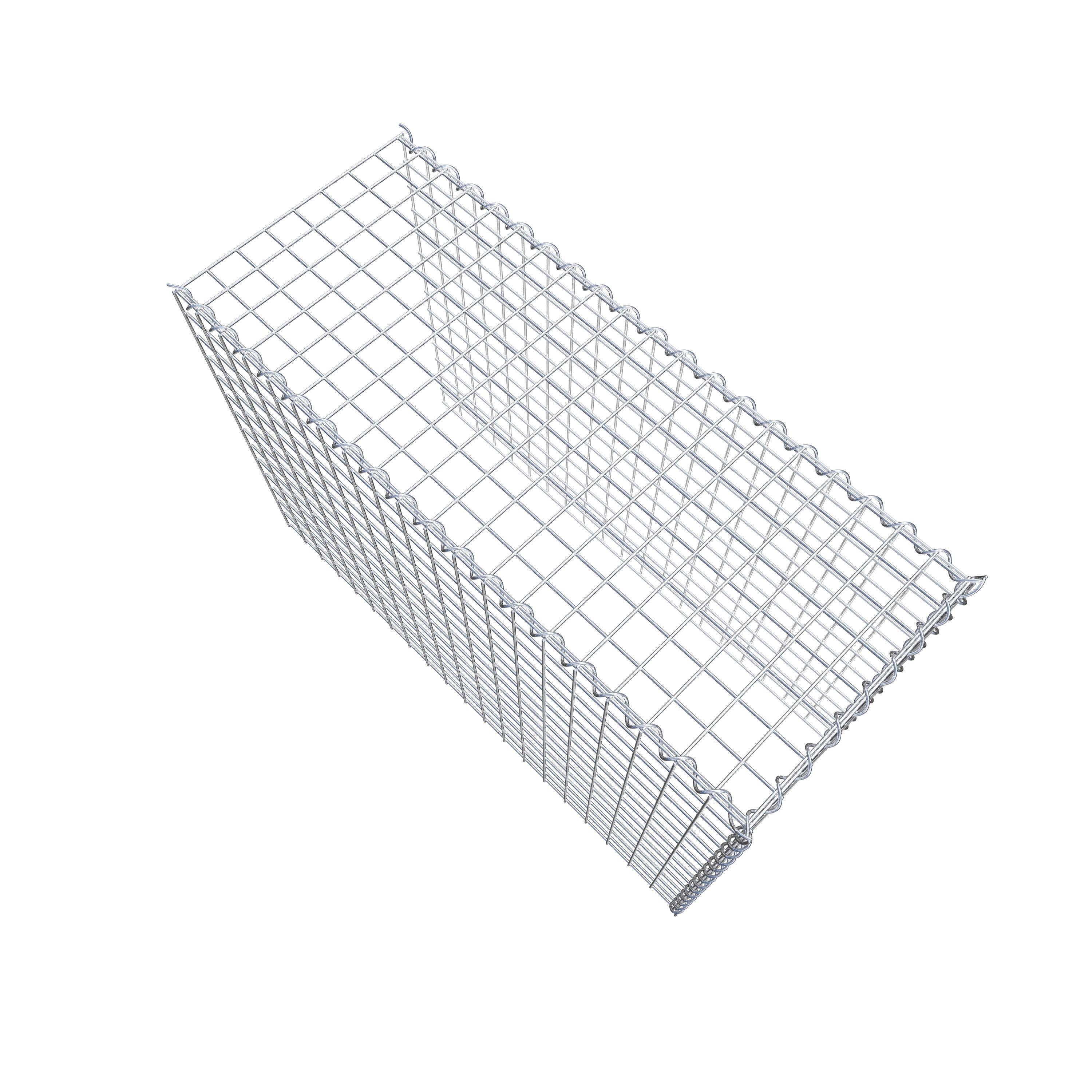 Add-on schanskorf type 4 100 cm x 70 cm x 40 cm (L x H x D), maaswijdte 5 cm x 5 cm, spiraalvormig