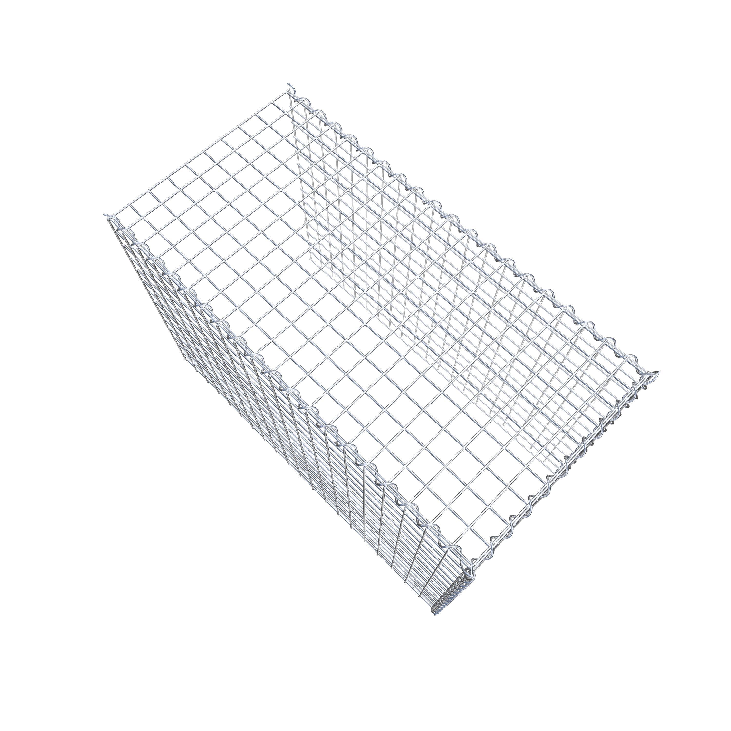 Gabião tipo 4 100 cm x 70 cm x 50 cm (C x A x P), malhagem 5 cm x 5 cm, espiral