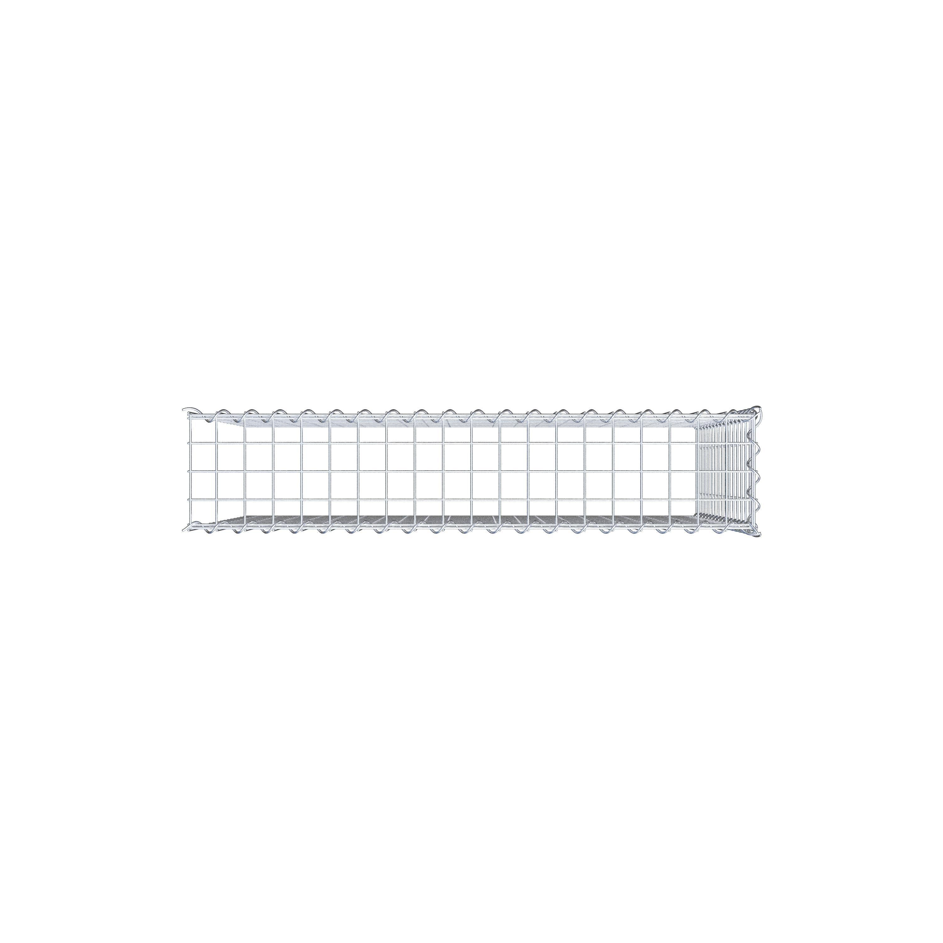 Gabion rapporté type 4 100 cm x 80 cm x 20 cm (L x H x P), mailles 5 cm x 5 cm, spirale