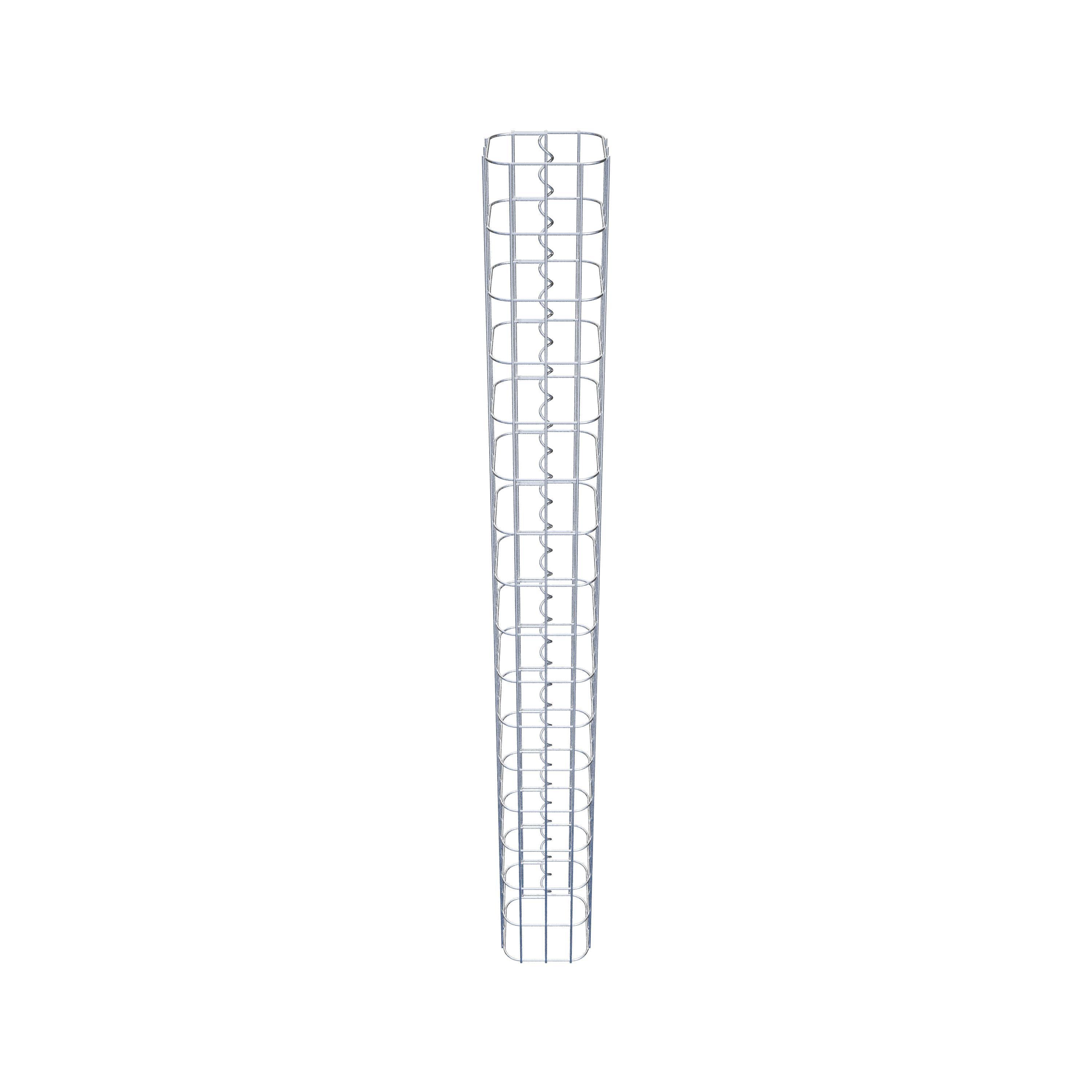 Colonne de gabion carrée 17 cm x 17 cm, 160 cm de hauteur, MW 5 cm x 10 cm
