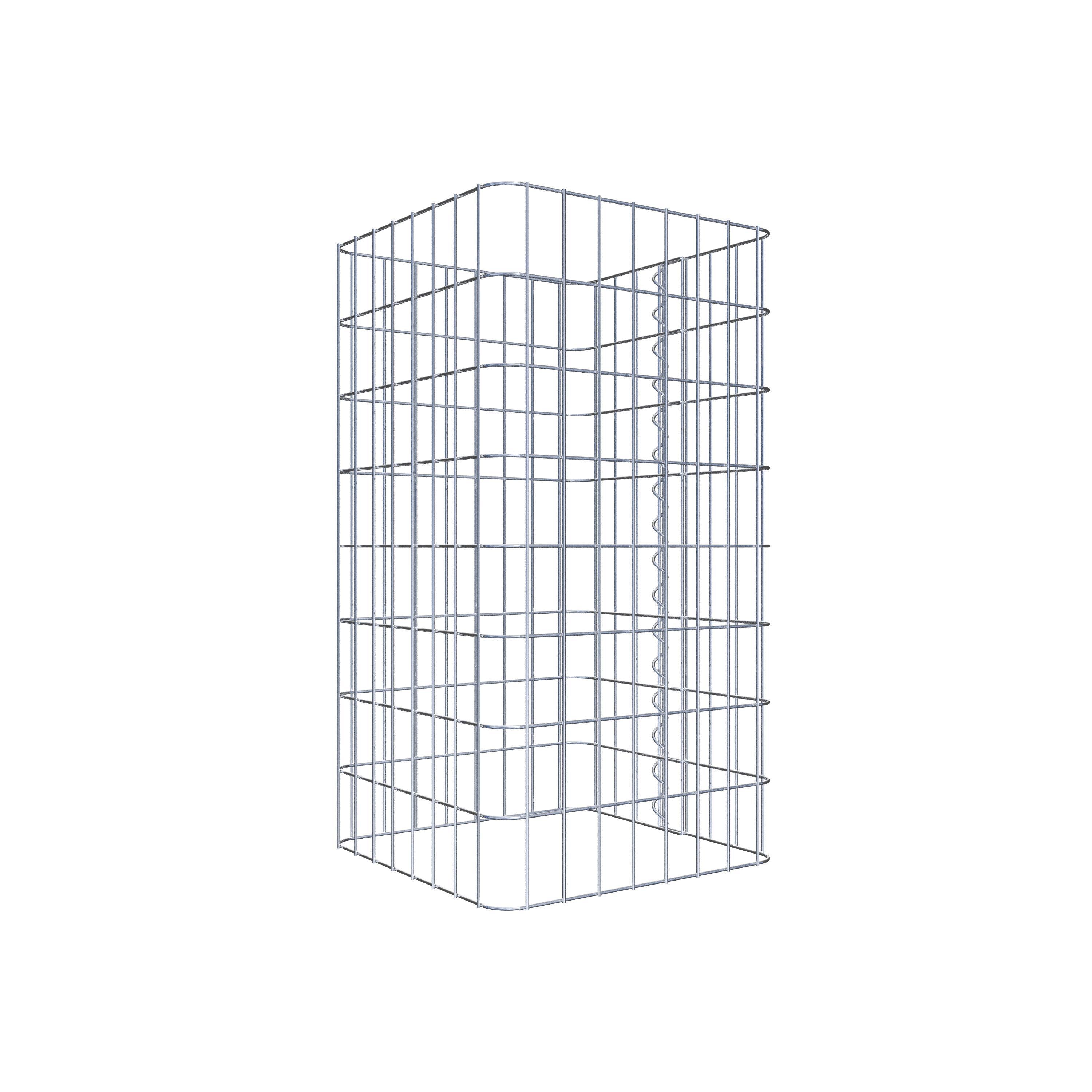 Gabionensäule eckig 42 cm x 42 cm, 80 cm Höhe, MW 5 cm x 10 cm