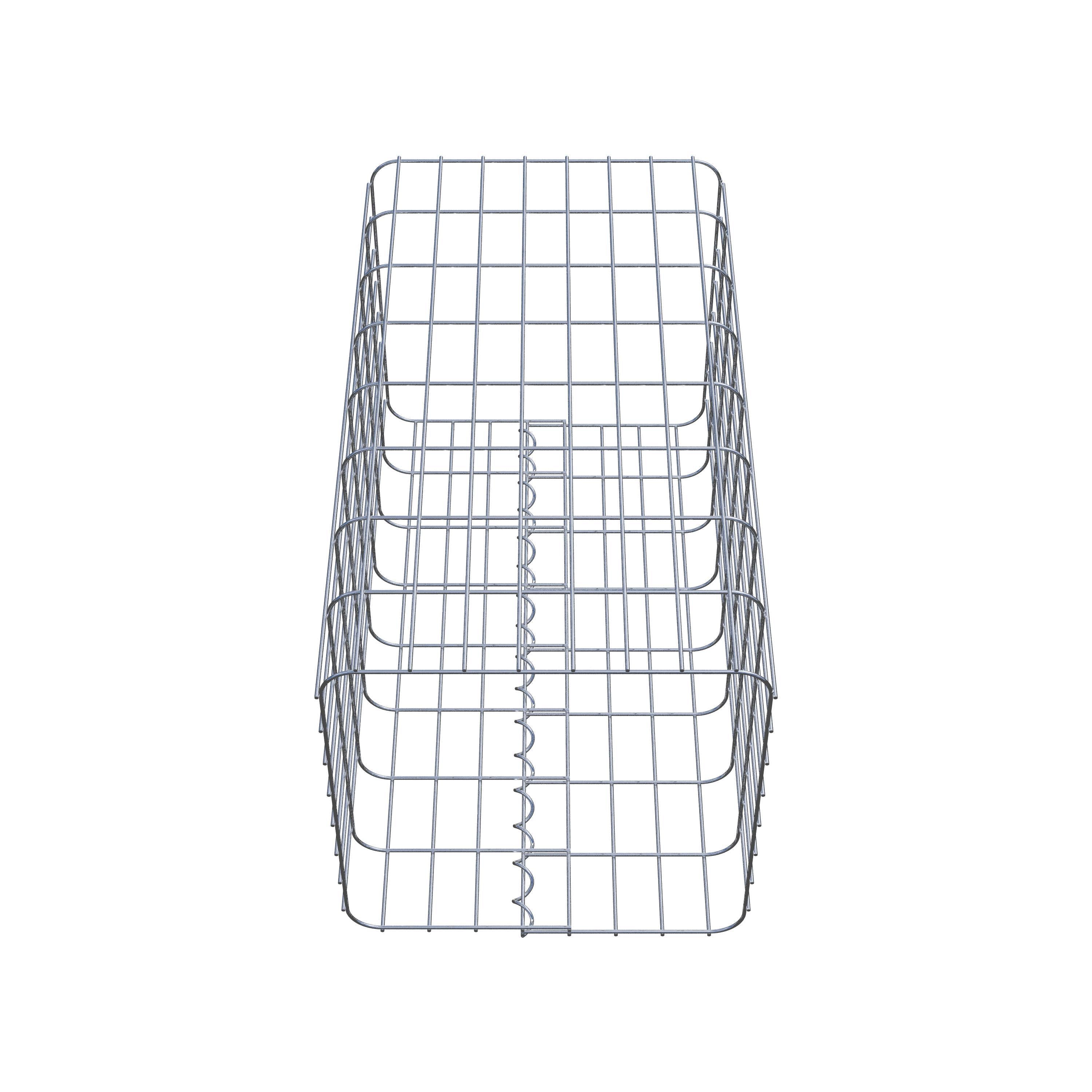Gabionensäule eckig 42 cm x 42 cm, 80 cm Höhe, MW 5 cm x 10 cm