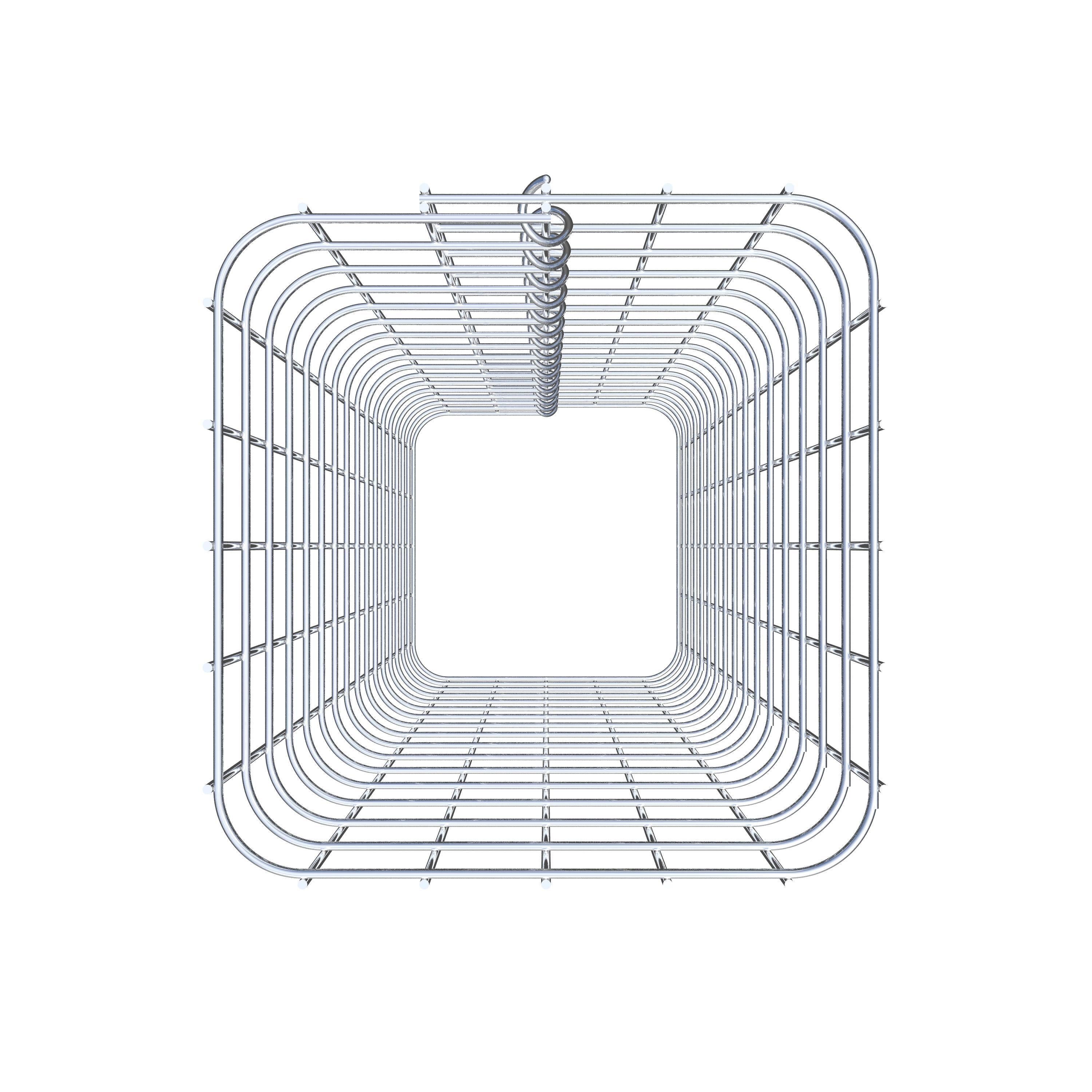 Columna de gaviones angular 27 cm x 27 cm, 80 cm de altura, MW 5 cm x 5 cm