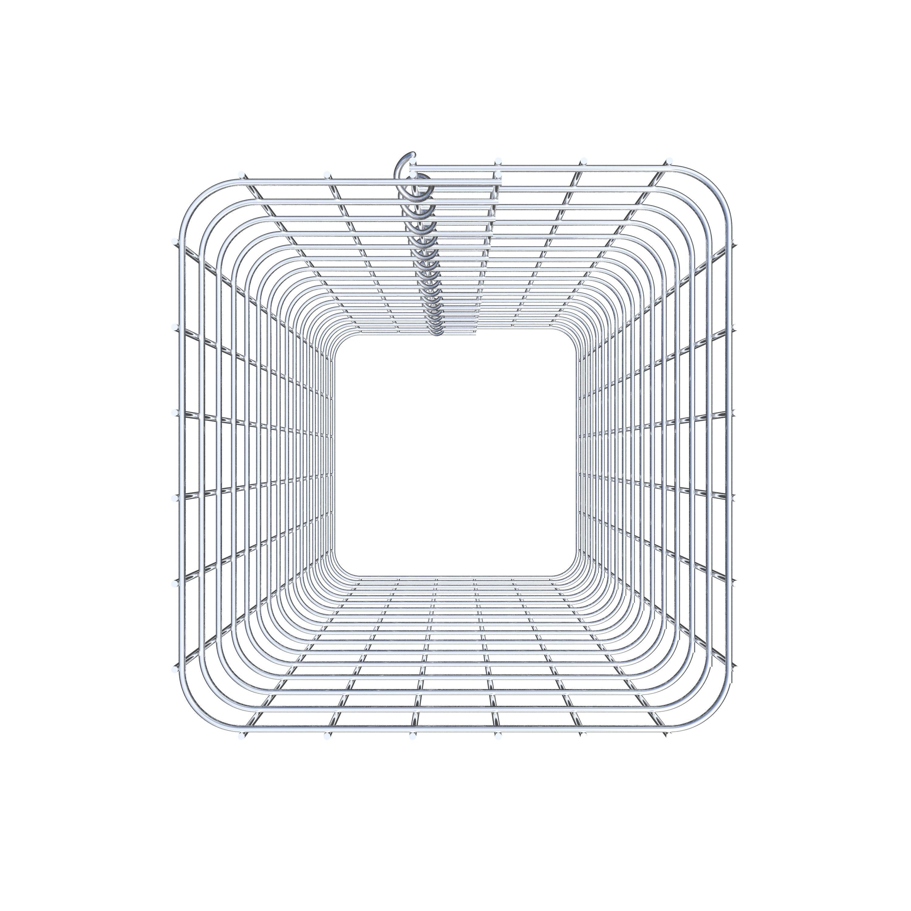 Columna de gaviones, angular 32 cm x 32 cm, 80 cm de altura, MW 5 cm x 5 cm