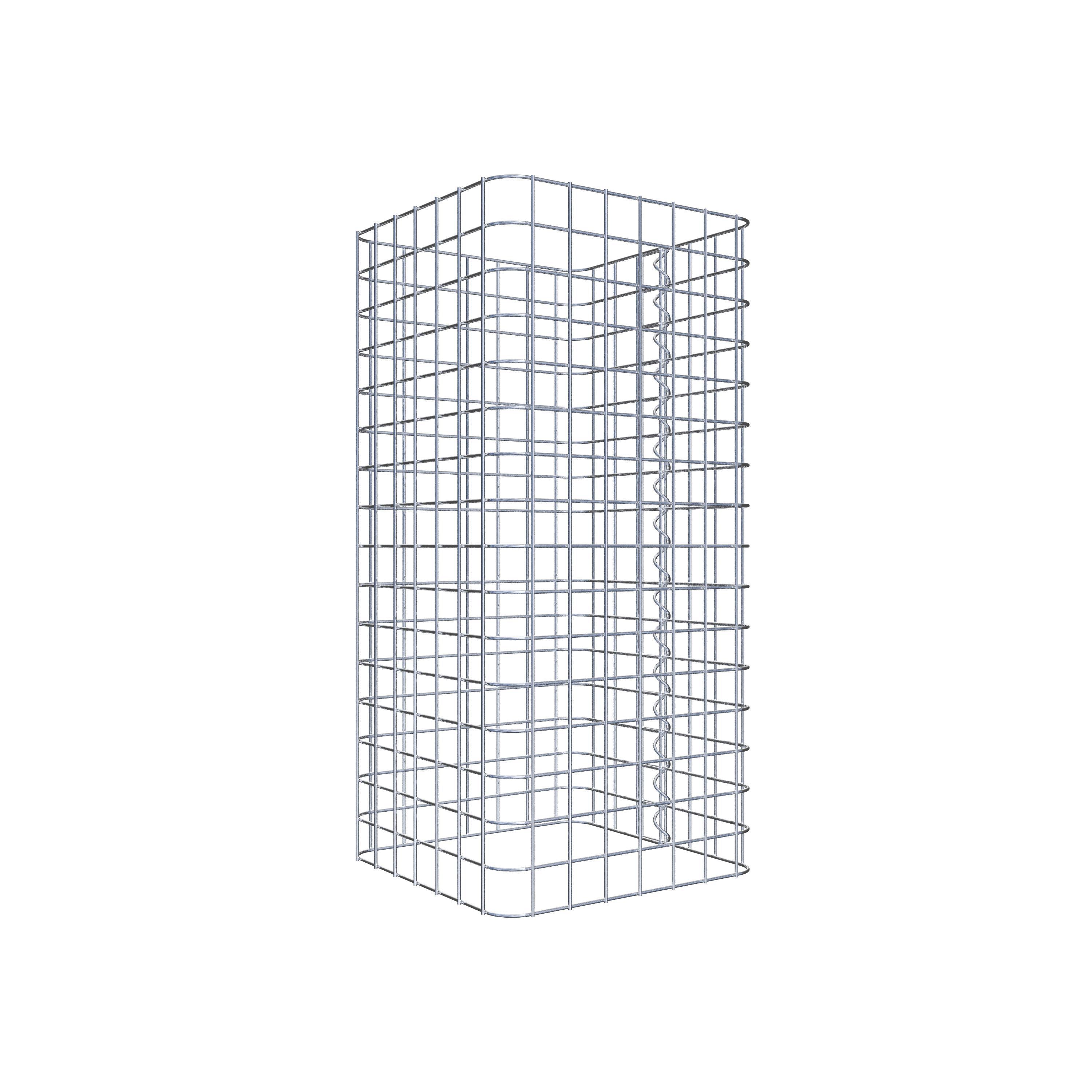 Gabionensäule eckig 37 cm x 37 cm, 80 cm Höhe, MW 5 cm x 5 cm