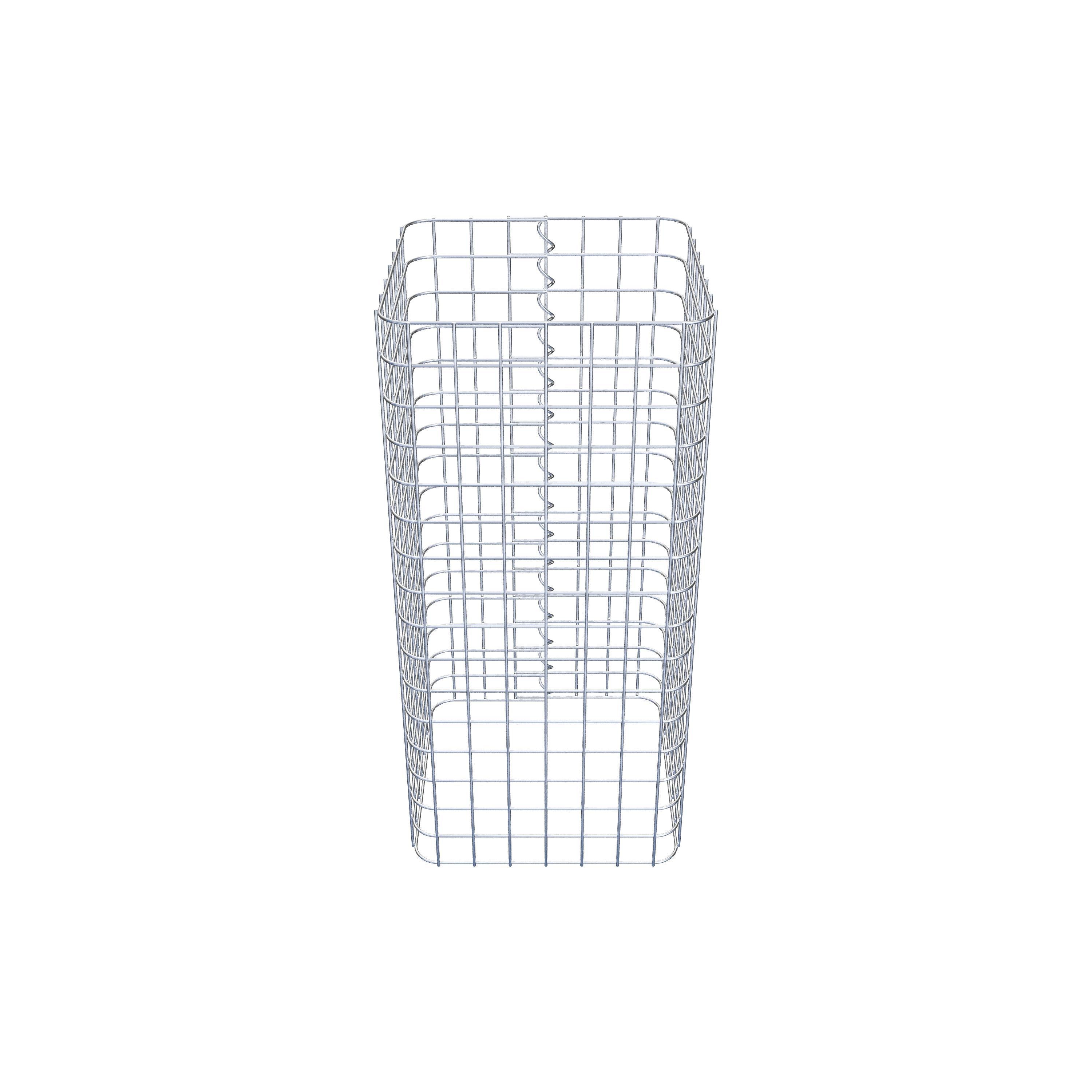 Gabionensäule eckig 37 cm x 37 cm, 80 cm Höhe, MW 5 cm x 5 cm