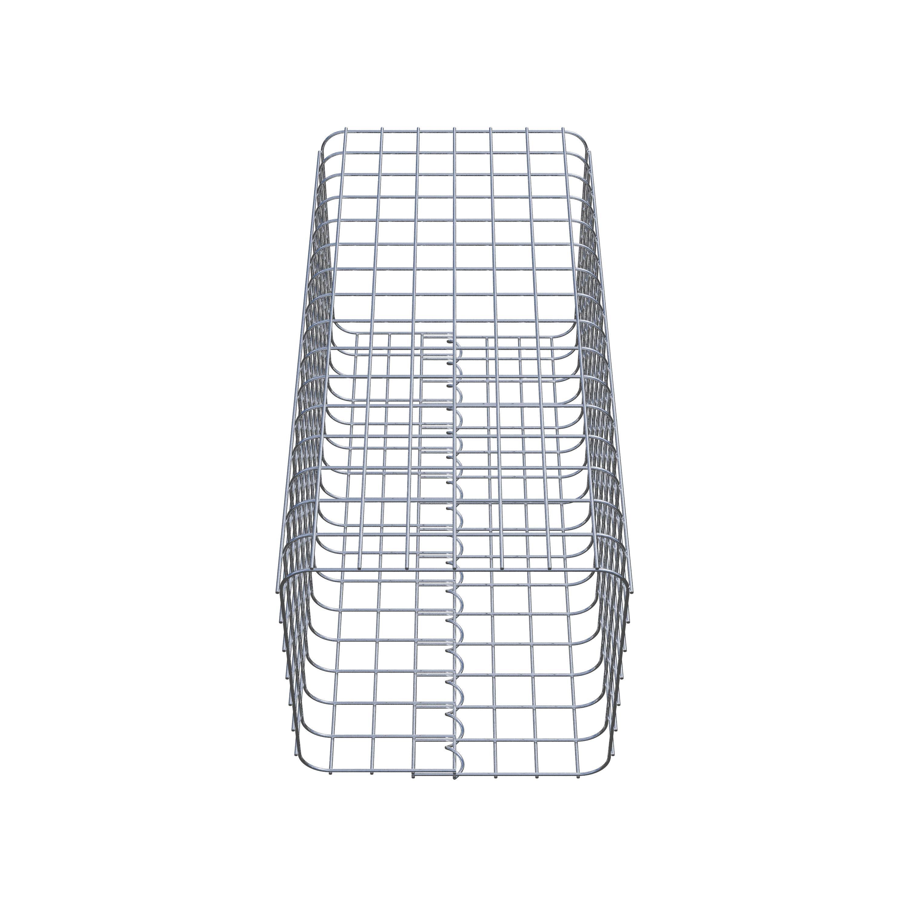 Gabionensäule eckig 37 cm x 37 cm, 80 cm Höhe, MW 5 cm x 5 cm