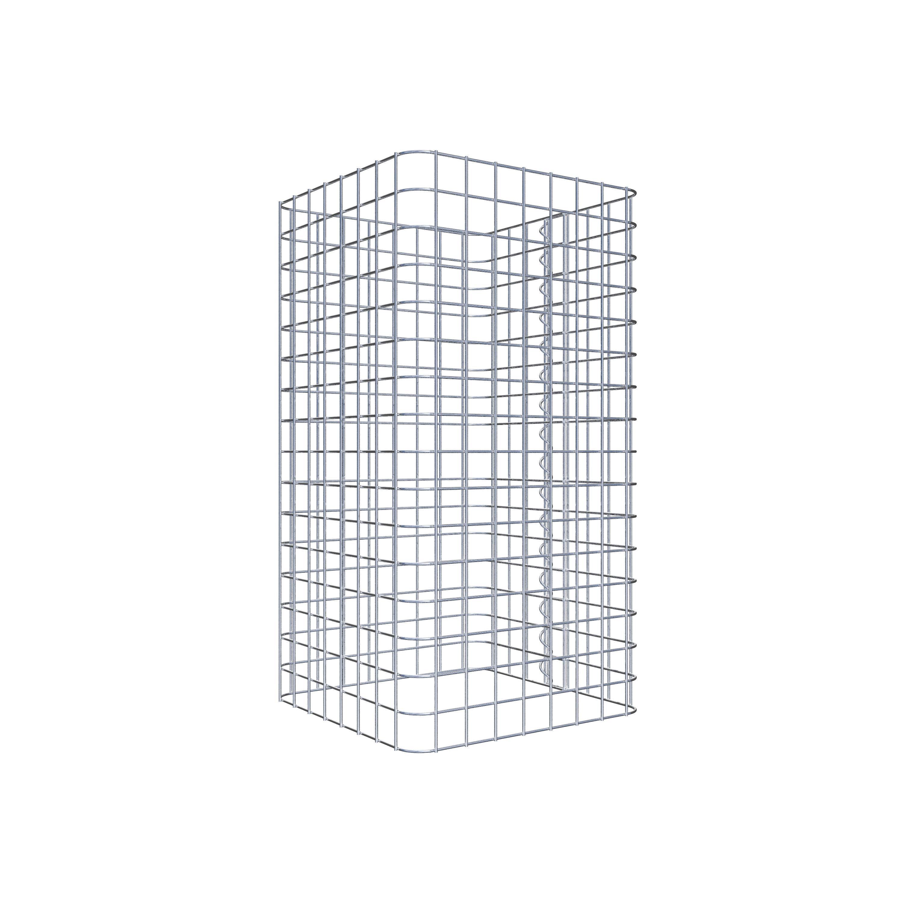 Gabion column square 42 cm x 42 cm, 80 cm height, MW 5 cm x 5 cm