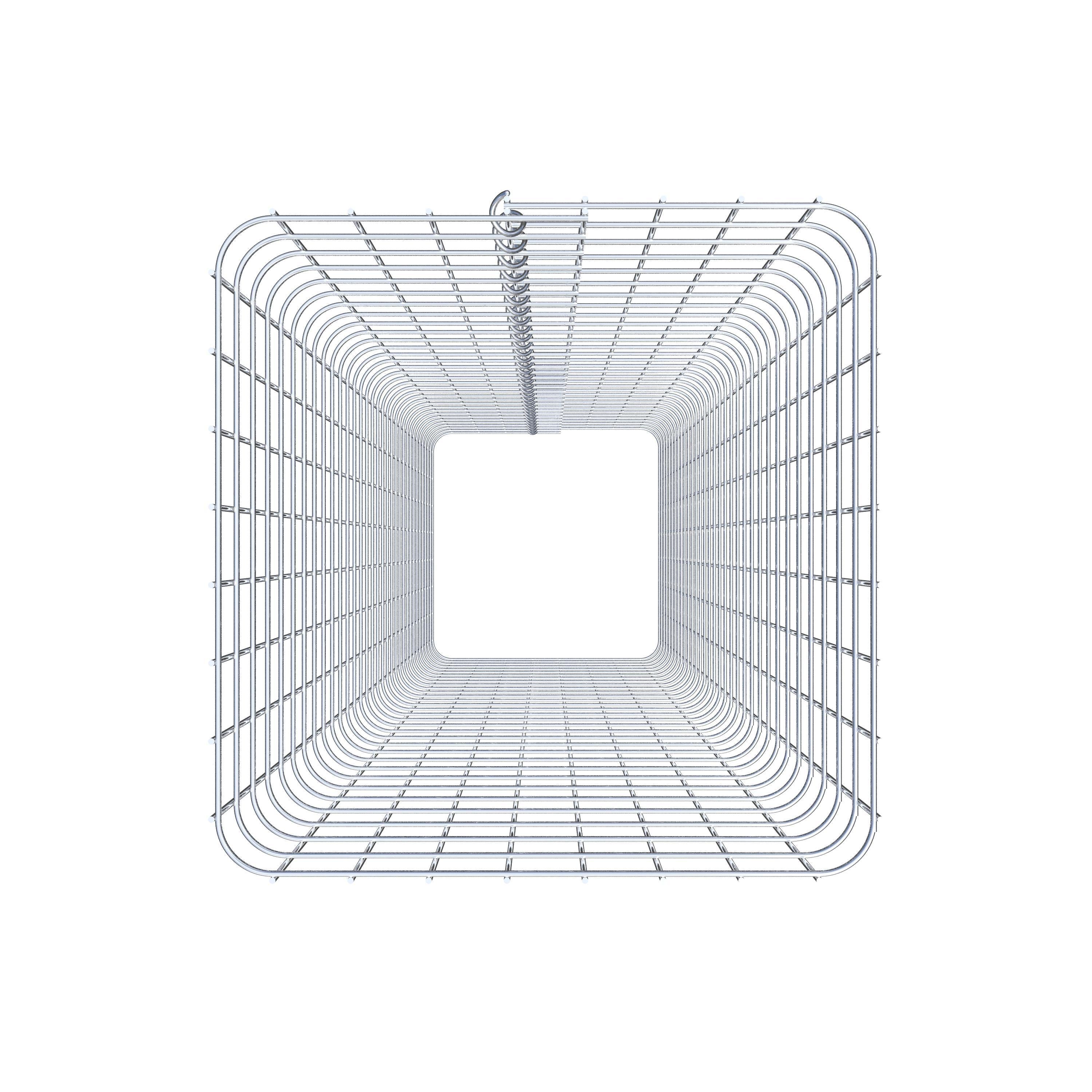 Columna de gaviones angular 42 cm x 42 cm, 160 cm de altura, MW 5 cm x 5 cm