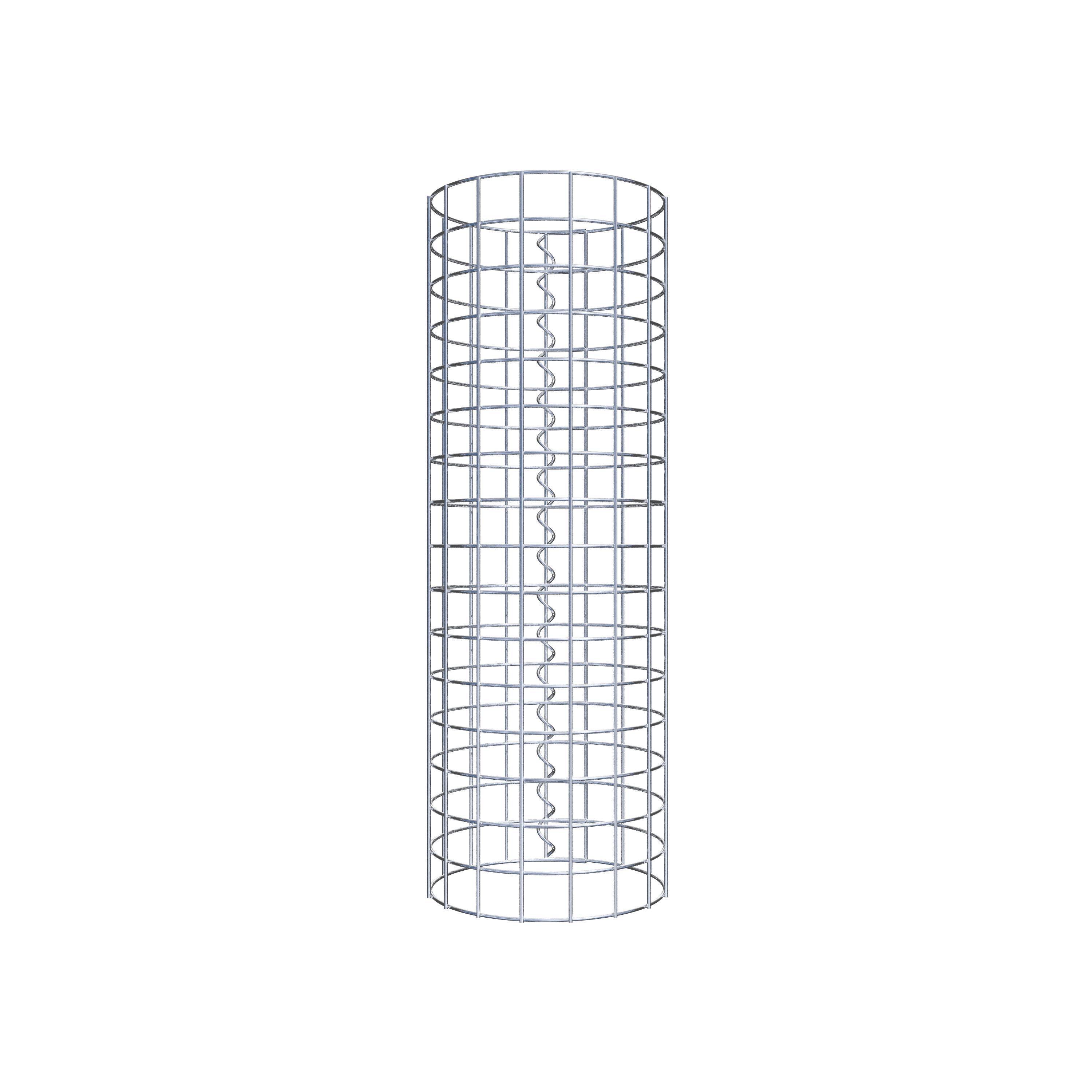 Colonna gabbionata rotonda 27 cm di diametro, 80 cm di altezza, maglia 5 cm x 5 cm