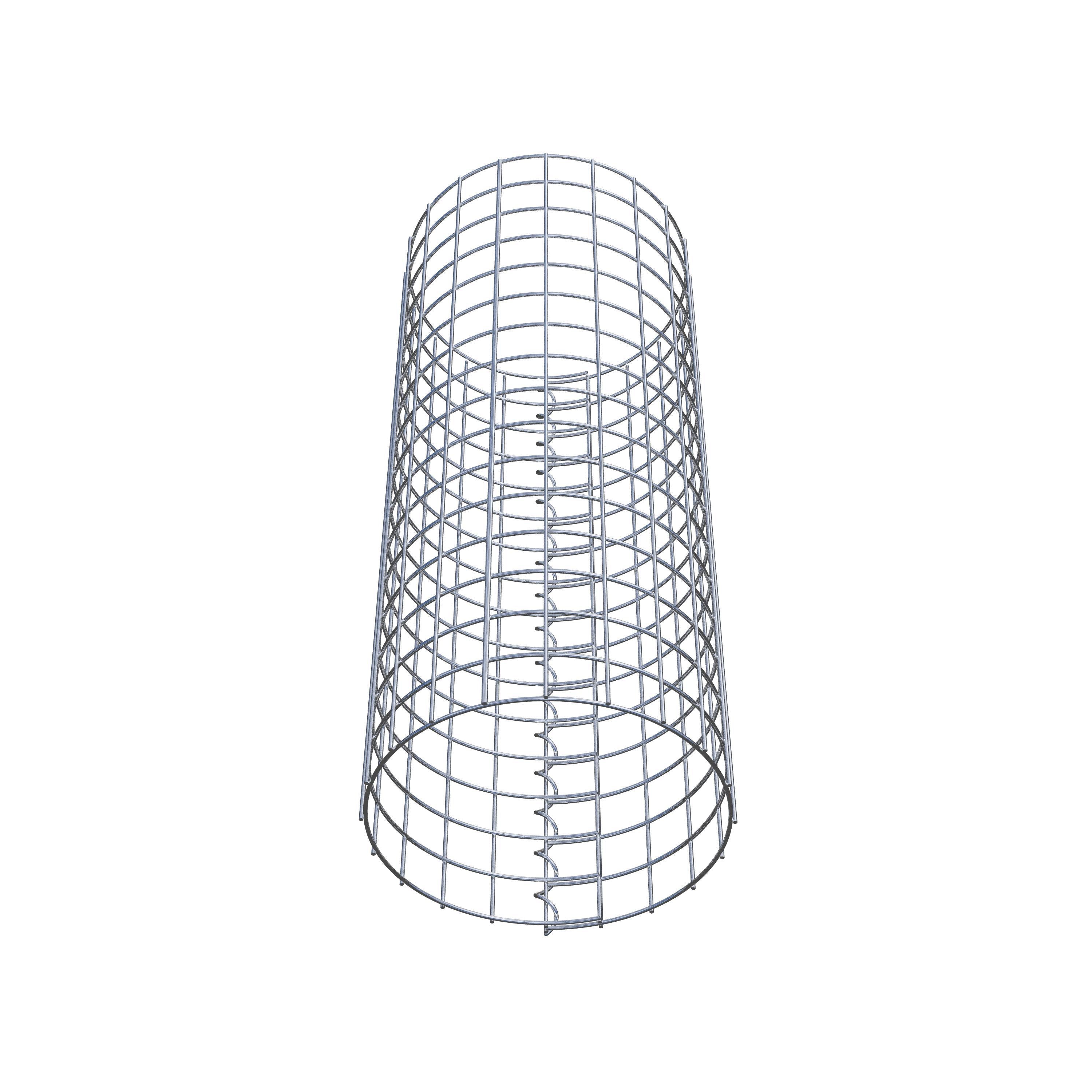 Colonna gabbionata rotonda 32 cm di diametro, 80 cm di altezza, maglia 5 cm x 5 cm