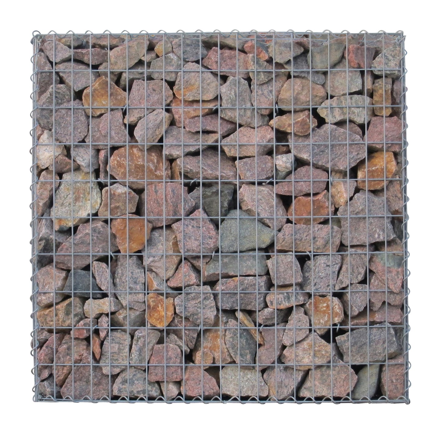Gabion 100 cm x 100 cm x 30 cm (L x H x P), mailles 5 cm x 10 cm, spirale