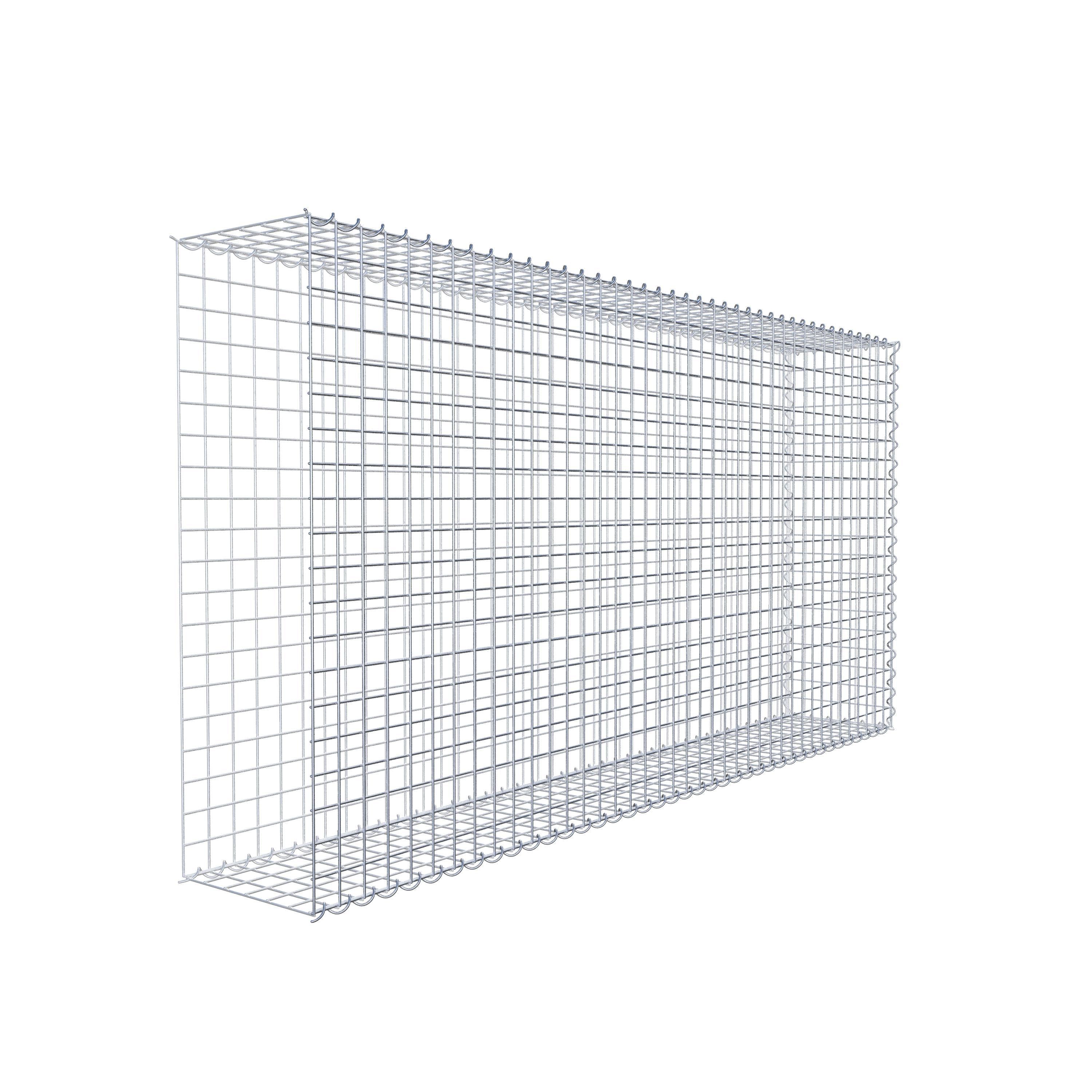 Gabião tipo 2 200 cm x 100 cm x 30 cm (C x A x P), malhagem 5 cm x 5 cm, espiral