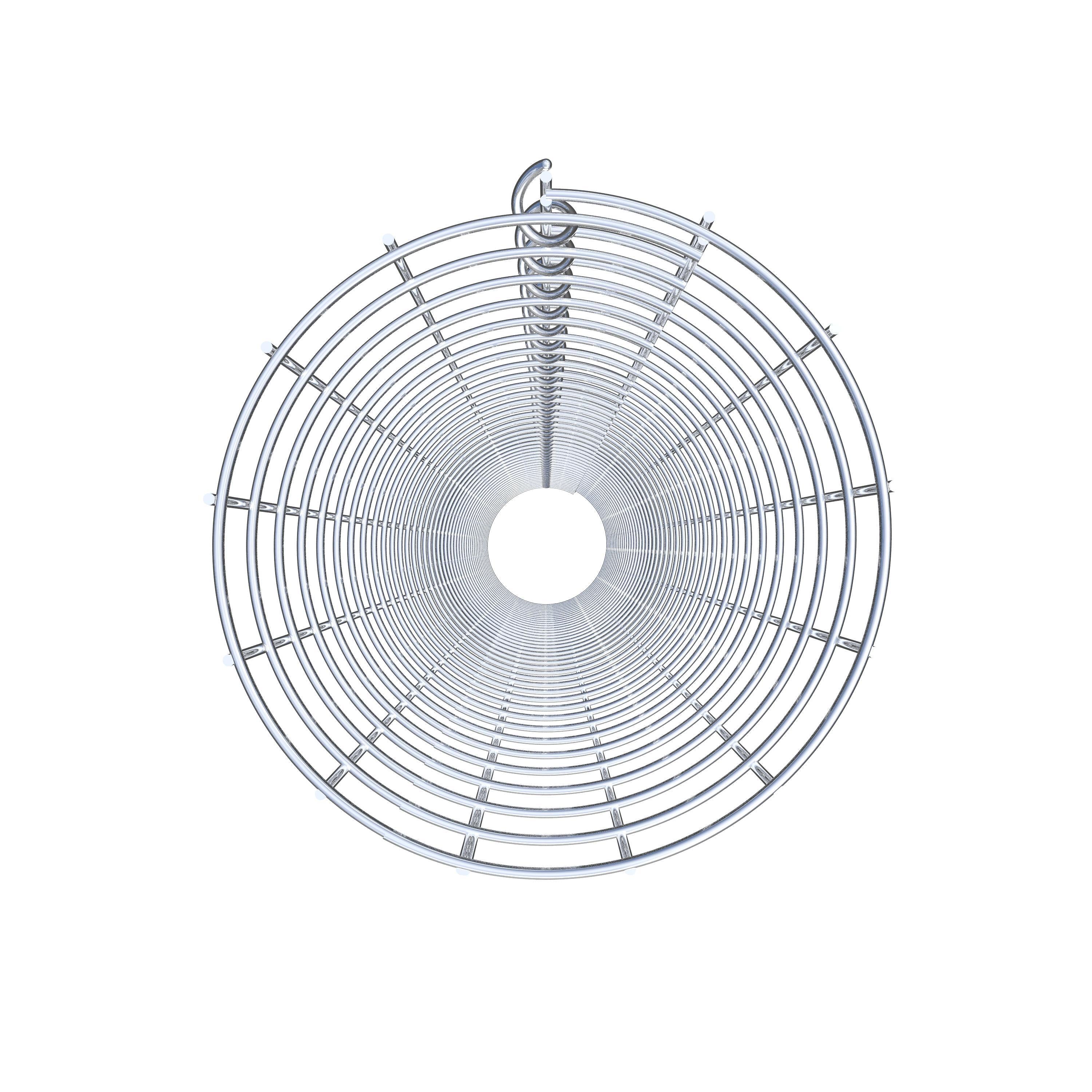 Coluna de gabião redonda galvanizada a quente, diâmetro 22 cm, altura 200 cm, malha 5 cm x 5 cm