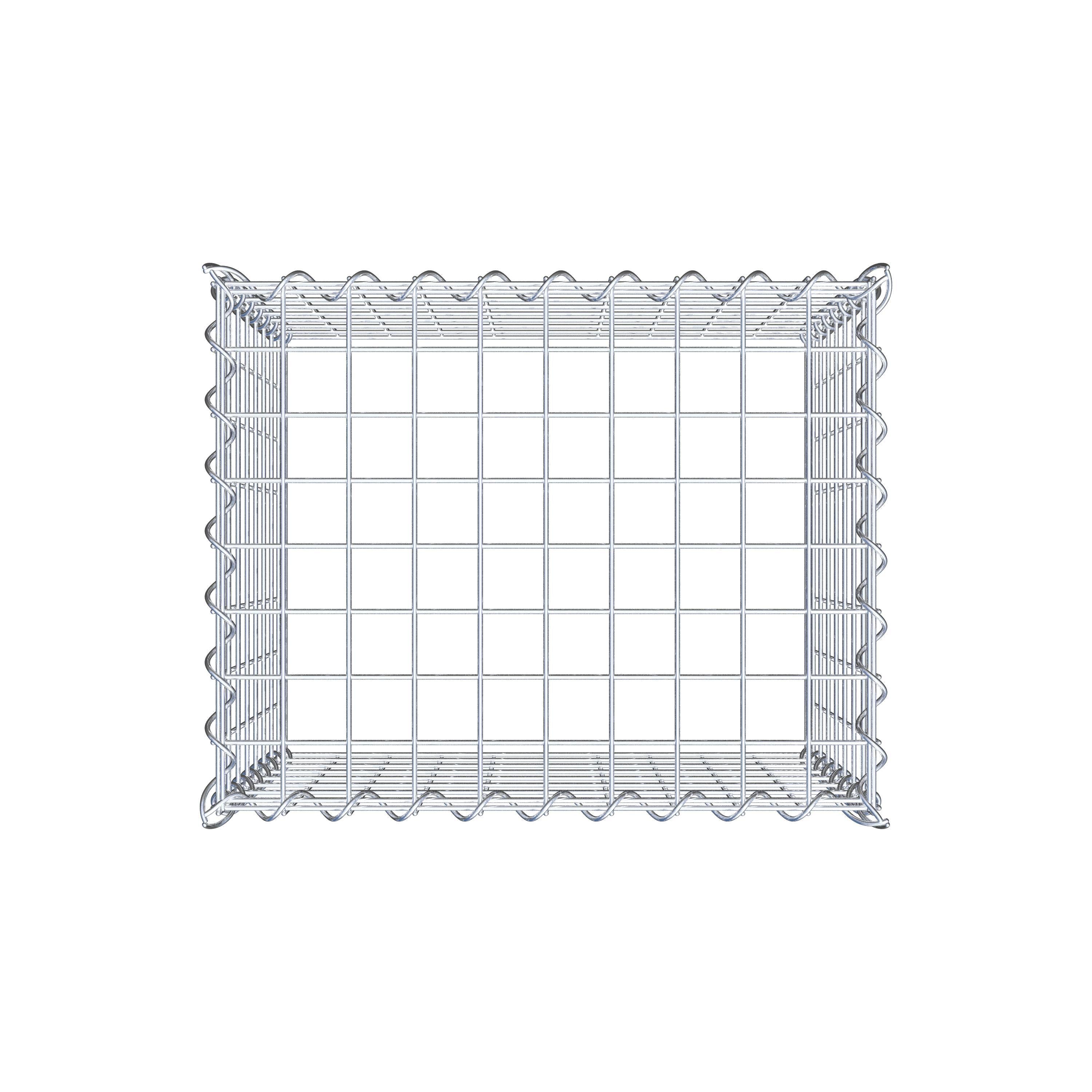 Gabbione aggiuntivo tipo 3 50 cm x 40 cm x 40 cm (L x H x P), dimensione maglia 5 cm x 5 cm, a spirale