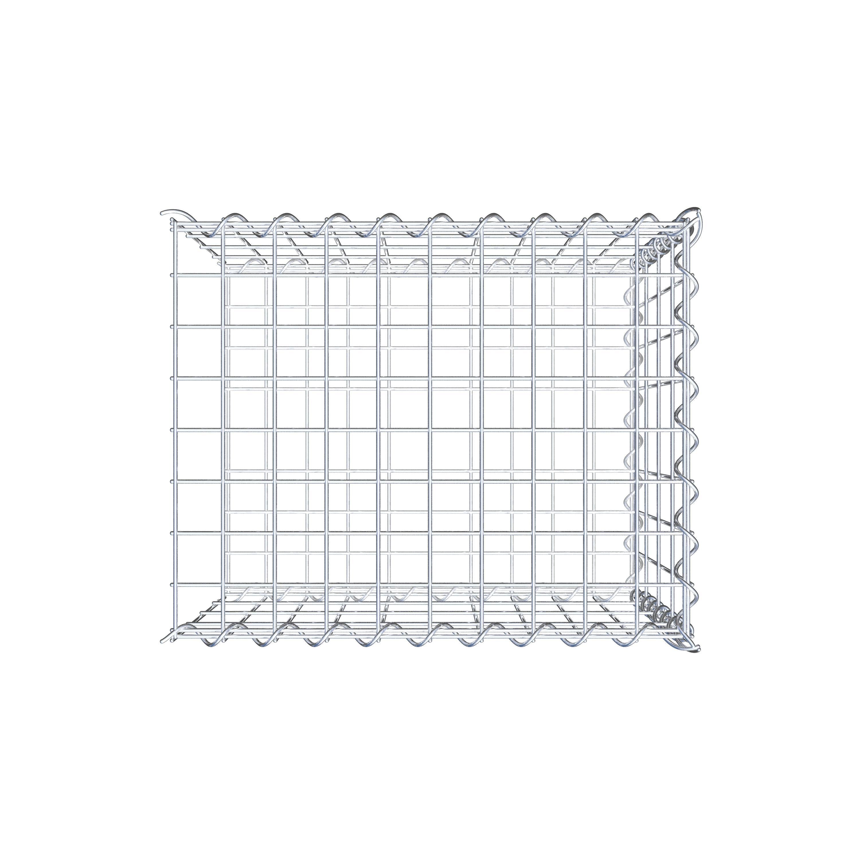 Anbaugabione Typ 2 50 cm x 40 cm x 40 cm (L x H x T), Maschenweite 5 cm x 10 cm, Spirale