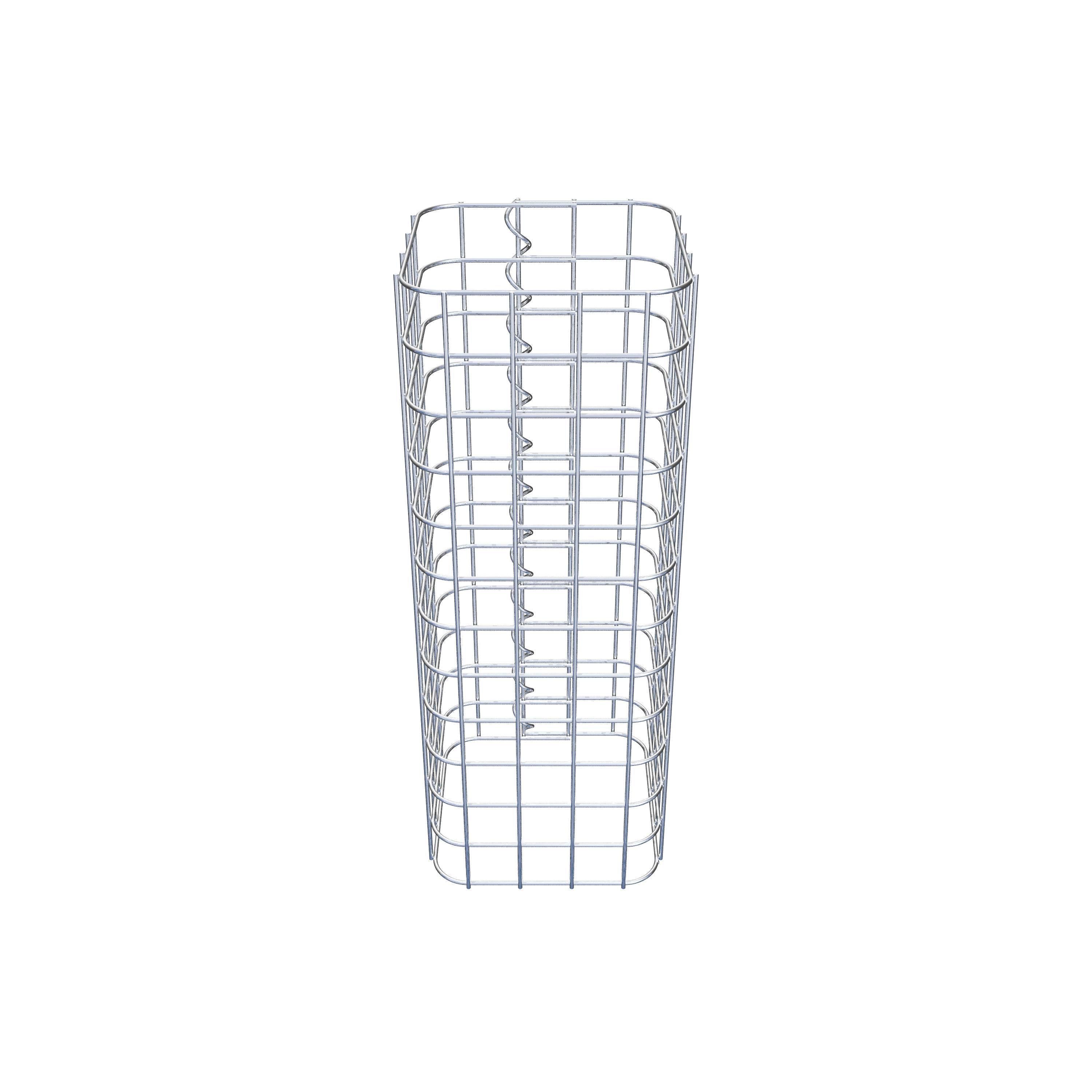 Columna de gaviones 22 x 22 cm MW 5 x 5 cm cuadrado
