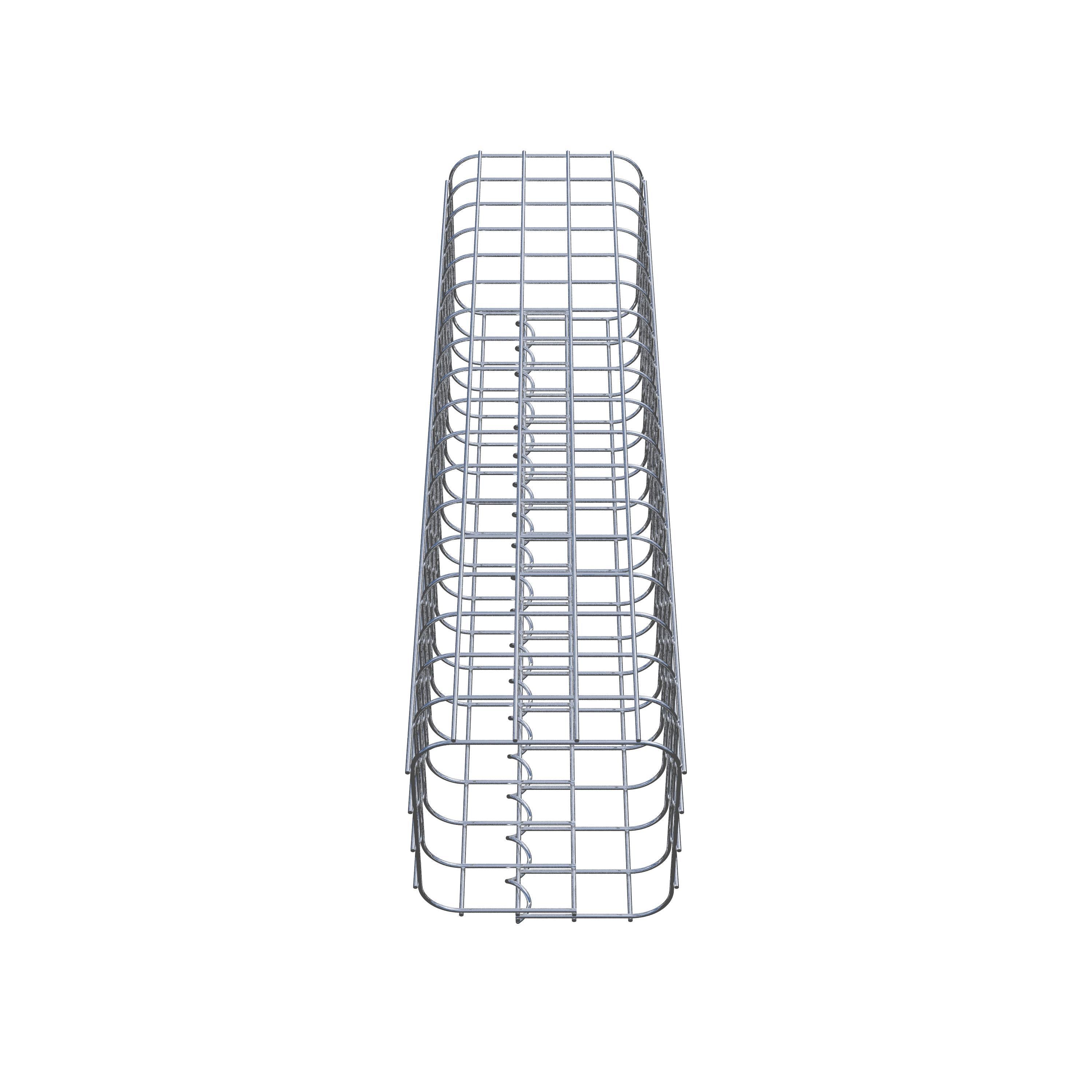 Columna de gaviones 22 x 22 cm MW 5 x 5 cm cuadrado