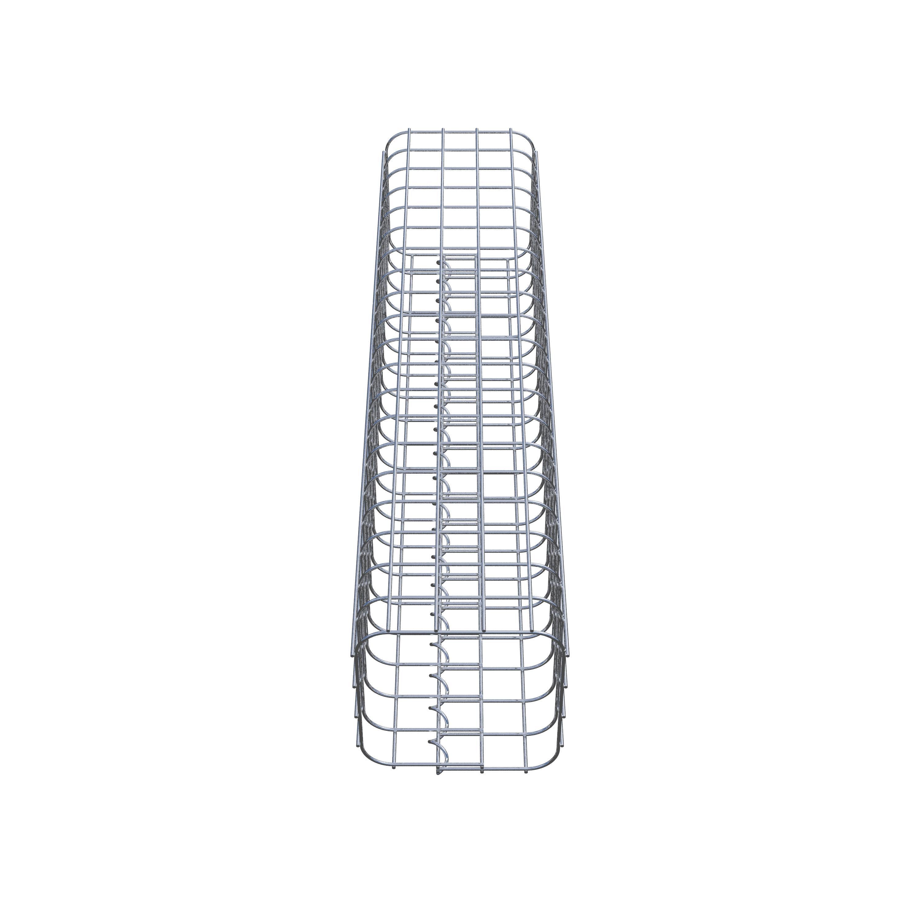 Columna de gaviones 22 x 22 cm MW 5 x 5 cm cuadrado
