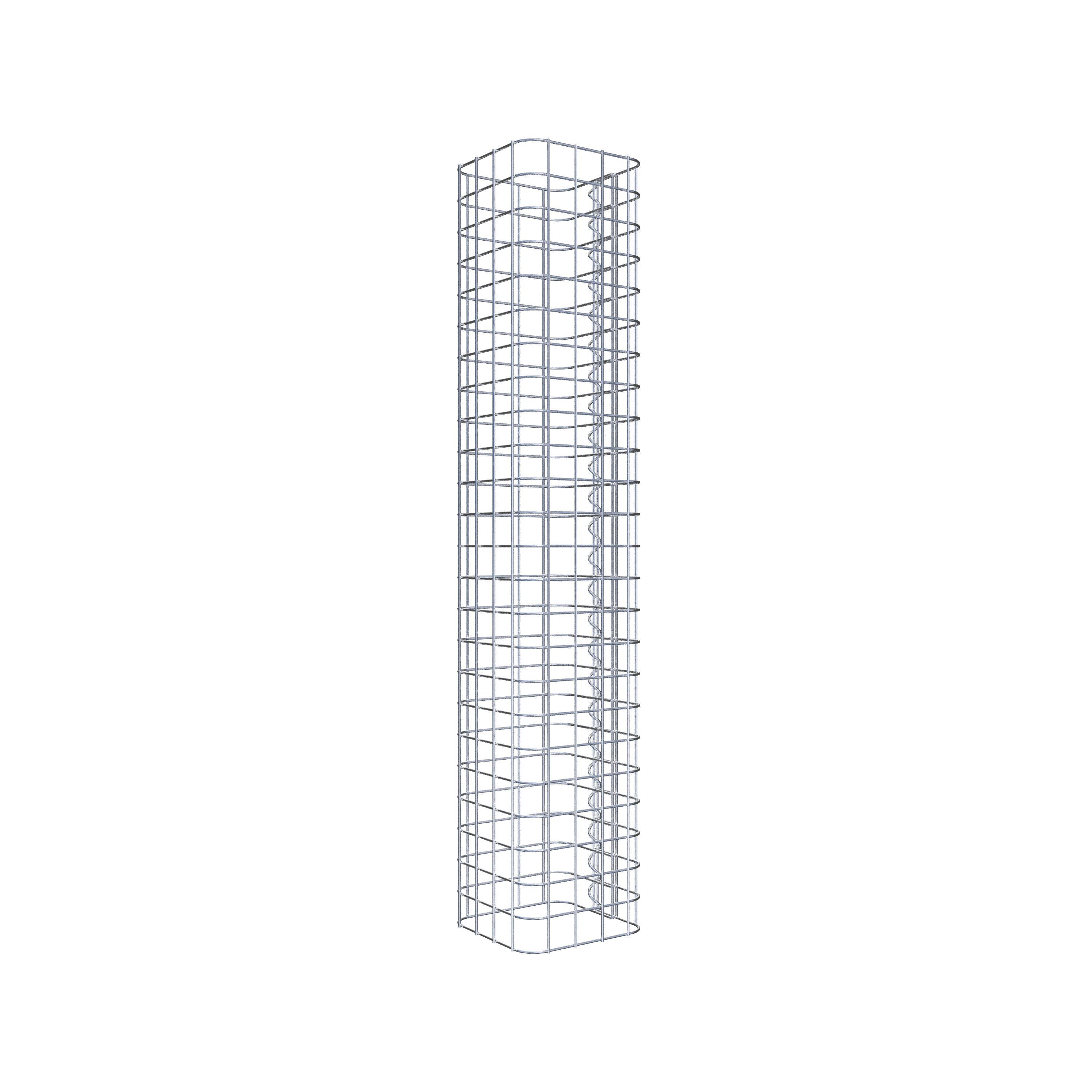 Columna de gaviones 22 x 22 cm MW 5 x 5 cm cuadrado