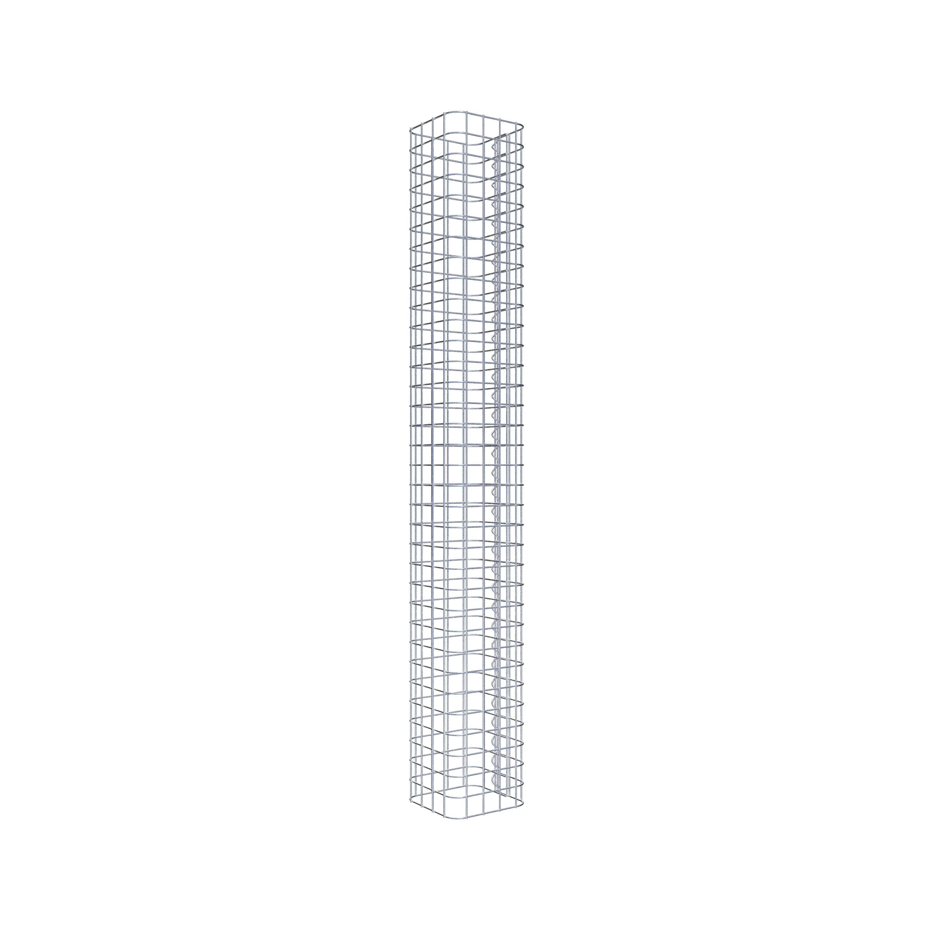 Columna de gaviones 22 x 22 cm MW 5 x 5 cm cuadrado