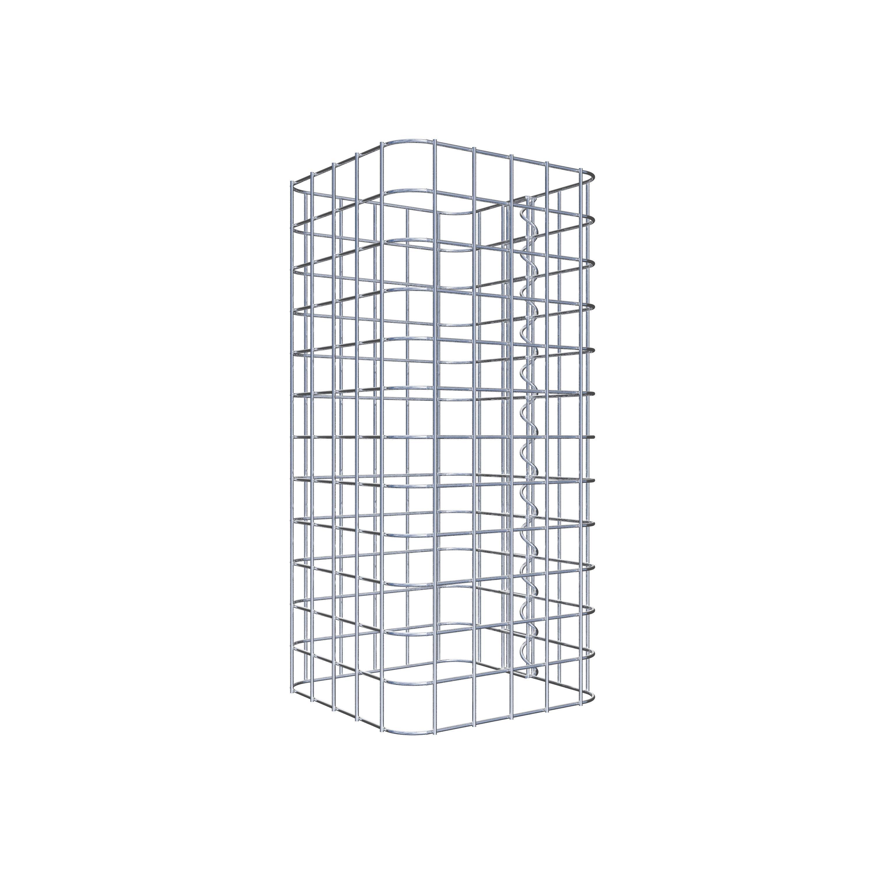 Colonne de gabion 27 x 27 cm MW 5 x 5 cm carré