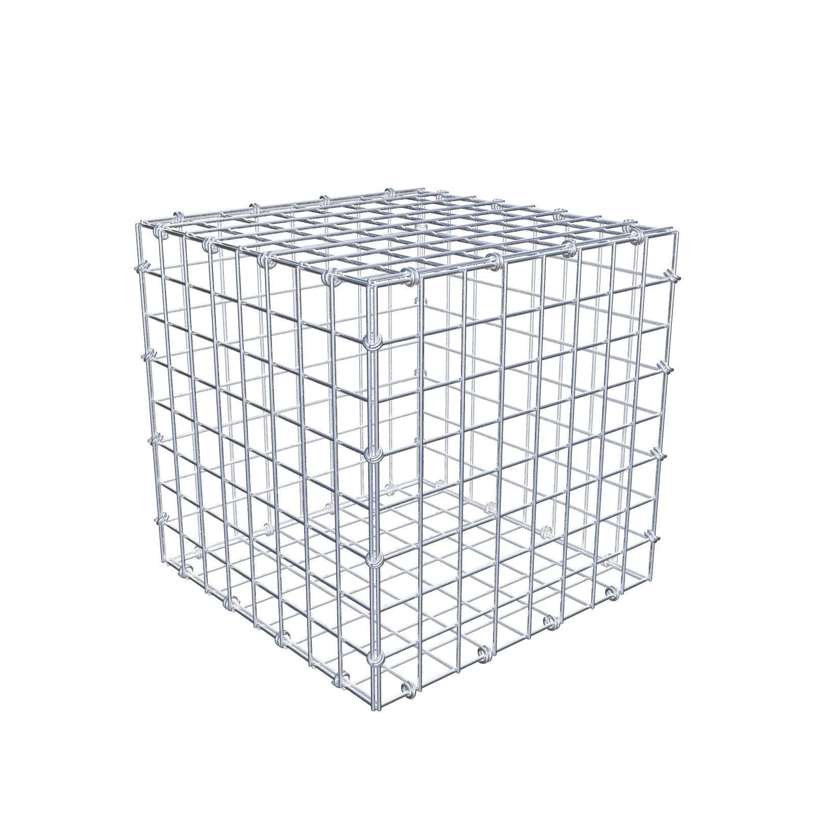 Gabion 40 cm x 40 cm x 40 cm (L x H x D), maskestørrelse 5 x 5 cm, spiralring