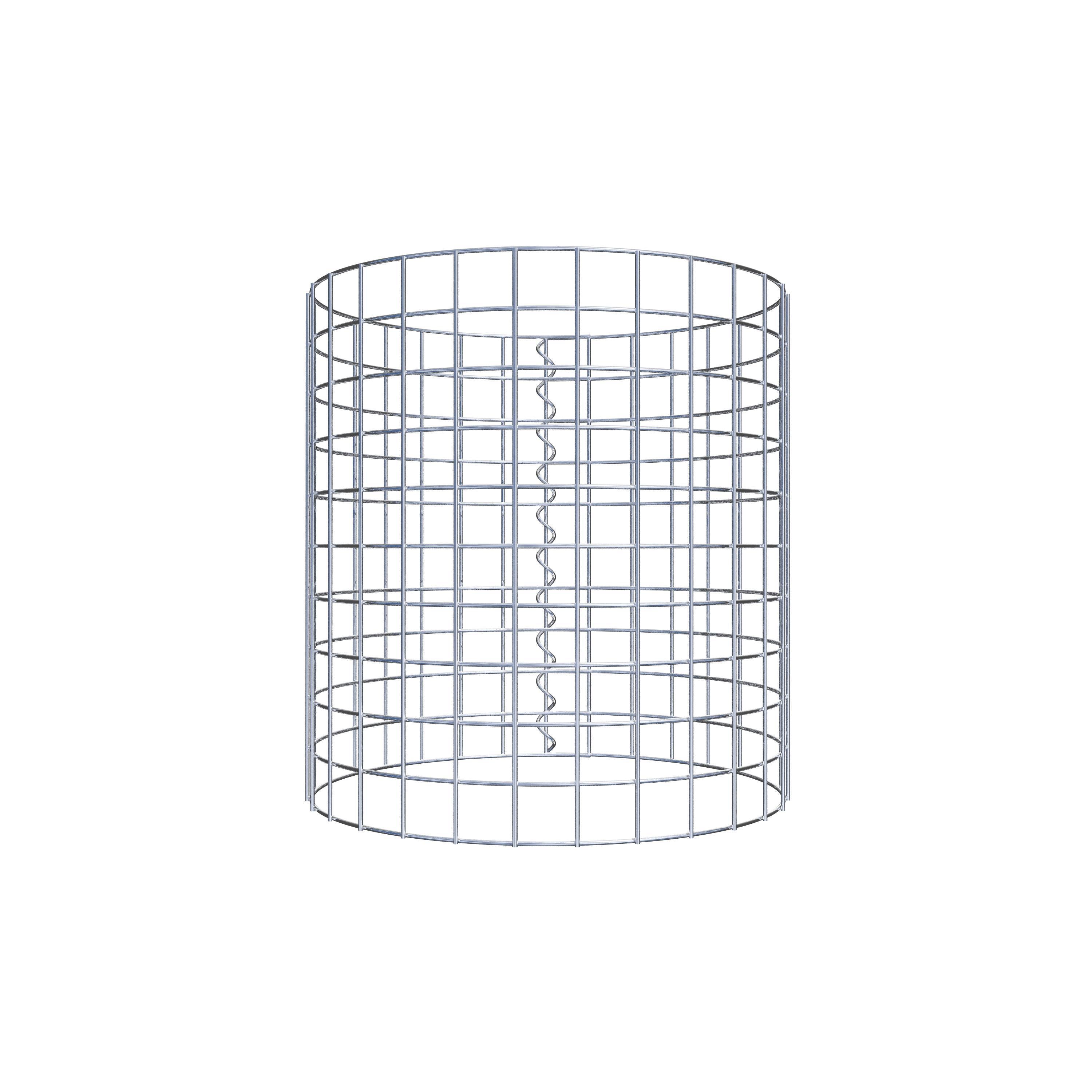 Coluna de gabião diâmetro 47 cm MW 5 x 5 cm redondo