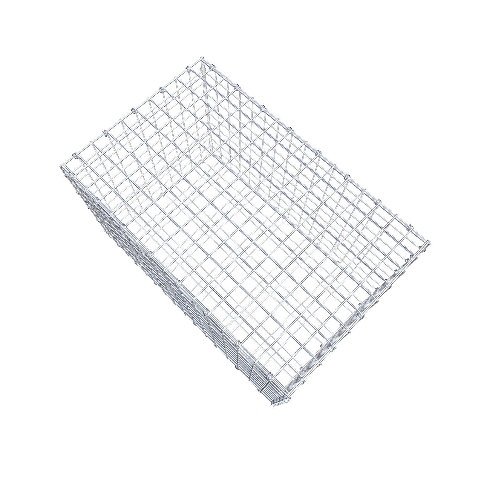 Gabione 80 cm x 50 cm x 50 cm (L x H x T), Maschenweite 5 x 5 cm, Spiralring