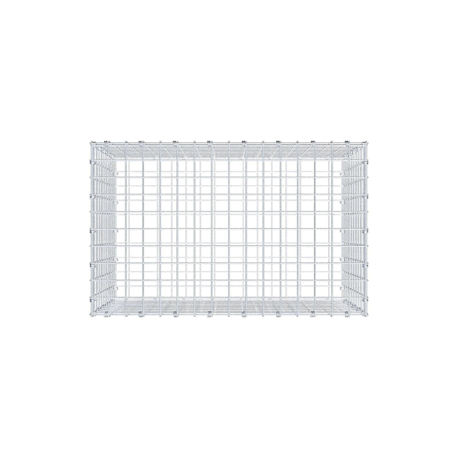 Gabione 80 cm x 50 cm x 50 cm (L x H x T), Maschenweite 5 x 5 cm, Spiralring