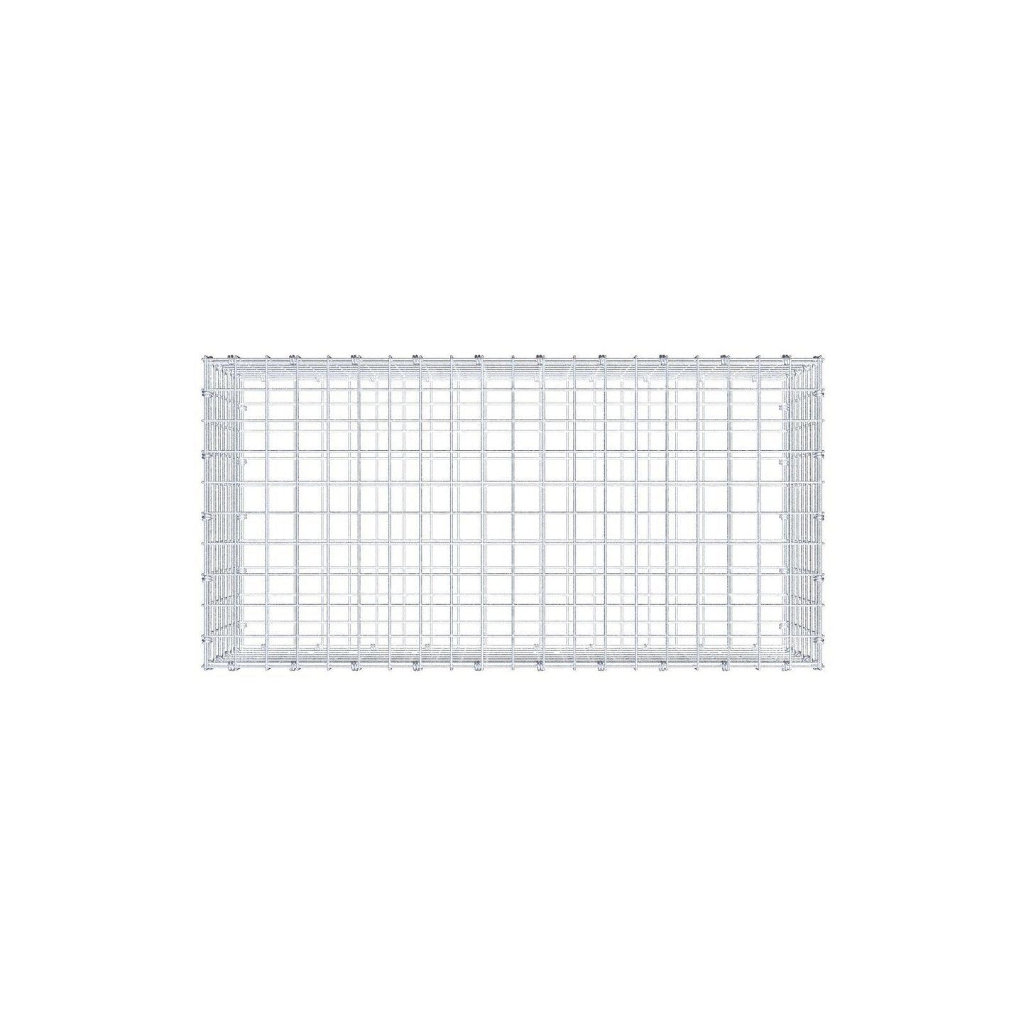 Gabion 100 cm x 40 cm x 50 cm (L x H x D), maskestørrelse 5 x 5 cm, spiralring