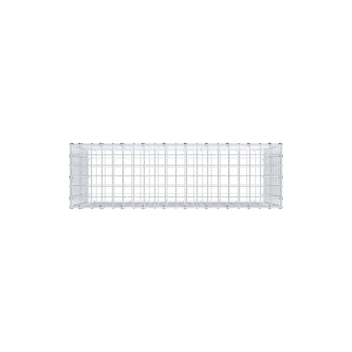 Gabion 100 cm x 60 cm x 30 cm (L x H x D), maskstorlek 5 x 5 cm, spiralring