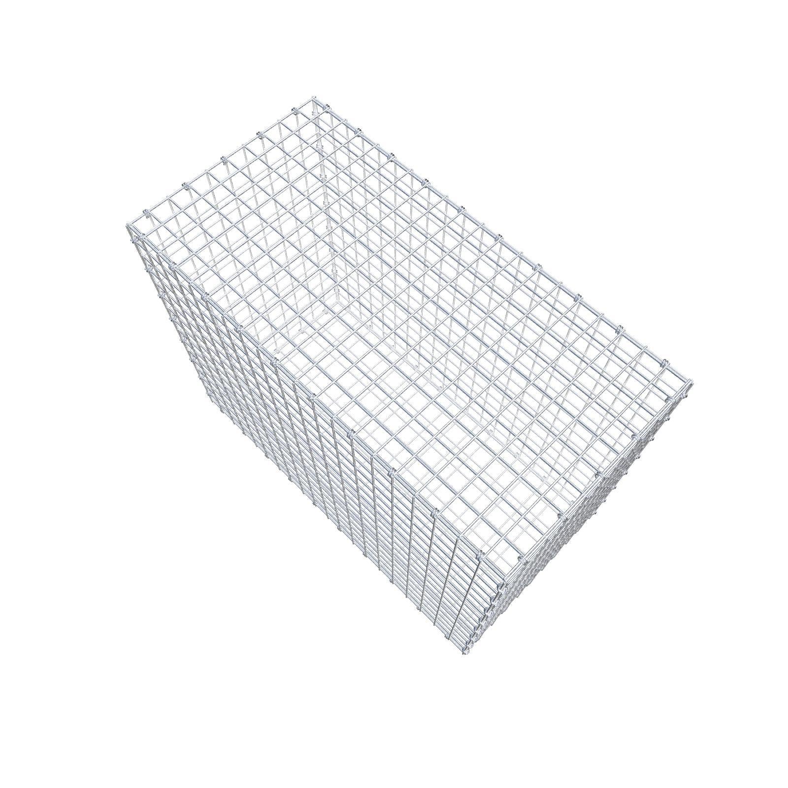 Schanskorf 100 cm x 80 cm x 50 cm (L x H x D), maaswijdte 5 x 5 cm, spiraalring
