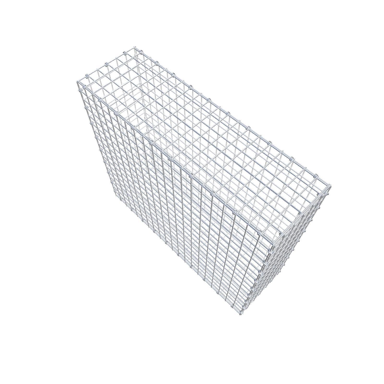 Gabion 100 cm x 90 cm x 30 cm (L x H x D), maskestørrelse 5 x 5 cm, spiralring