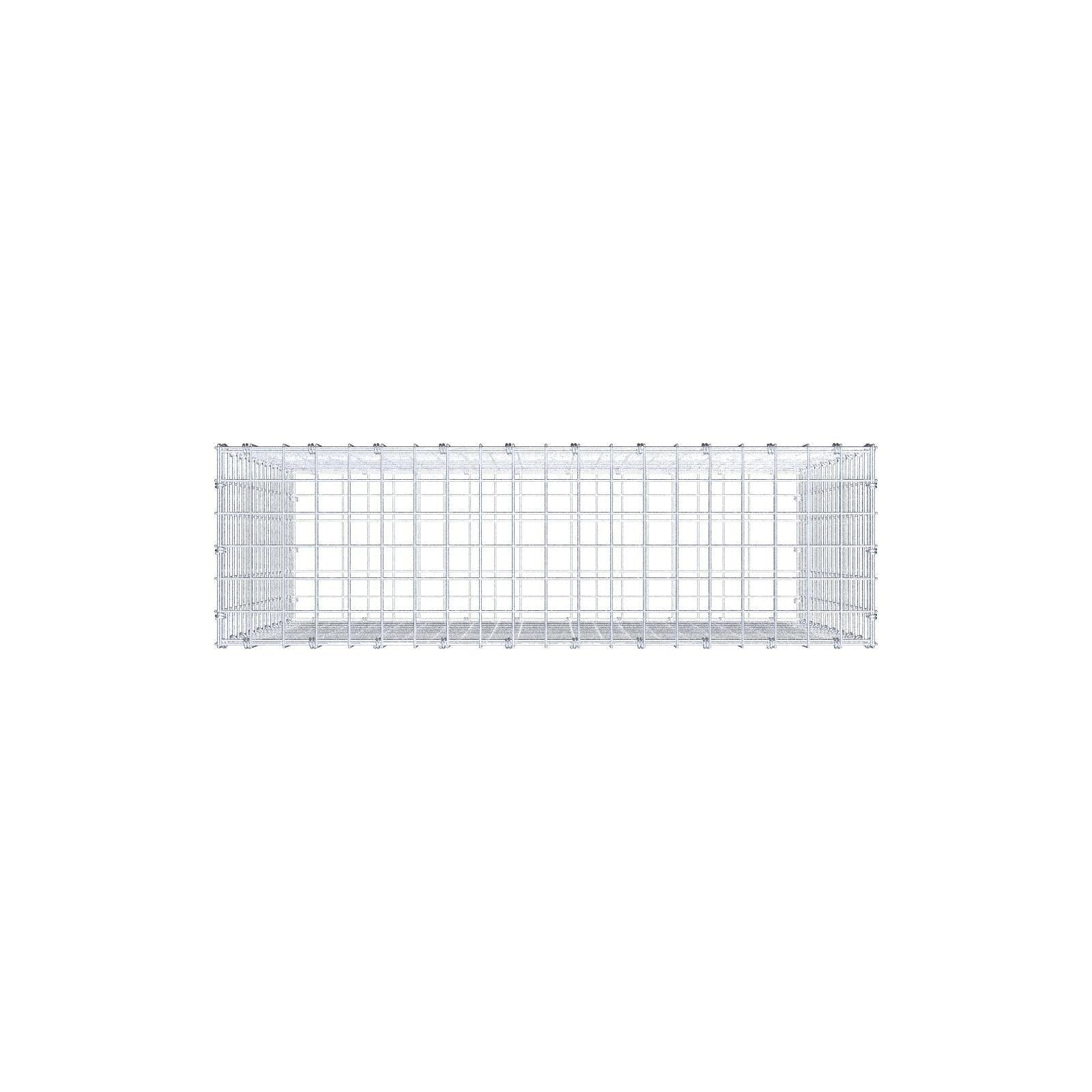 Gabion 100 cm x 90 cm x 30 cm (L x H x D), maskestørrelse 5 x 5 cm, spiralring