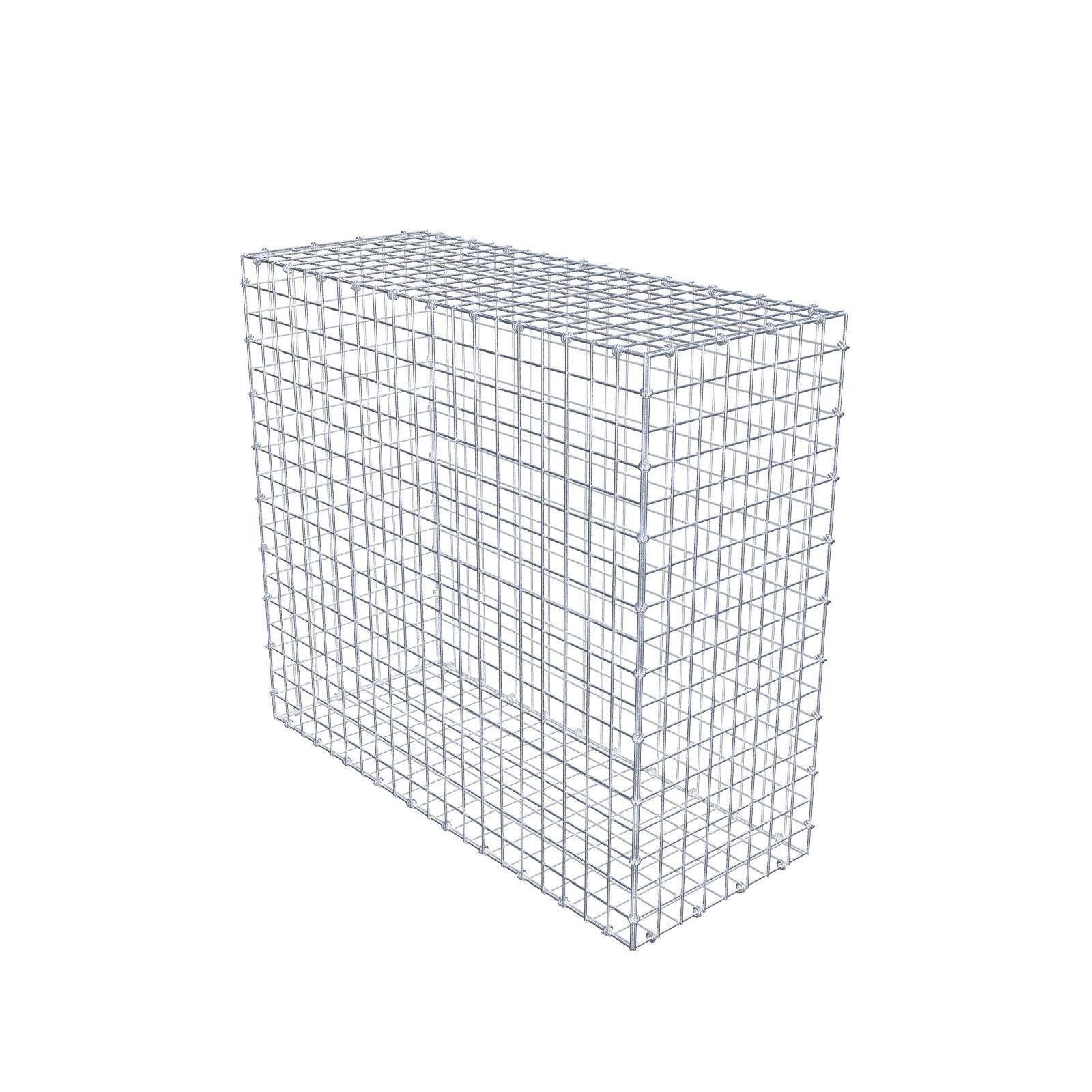 Gabbione 100 cm x 90 cm x 40 cm (L x H x P), maglia 5 x 5 cm, anello a spirale