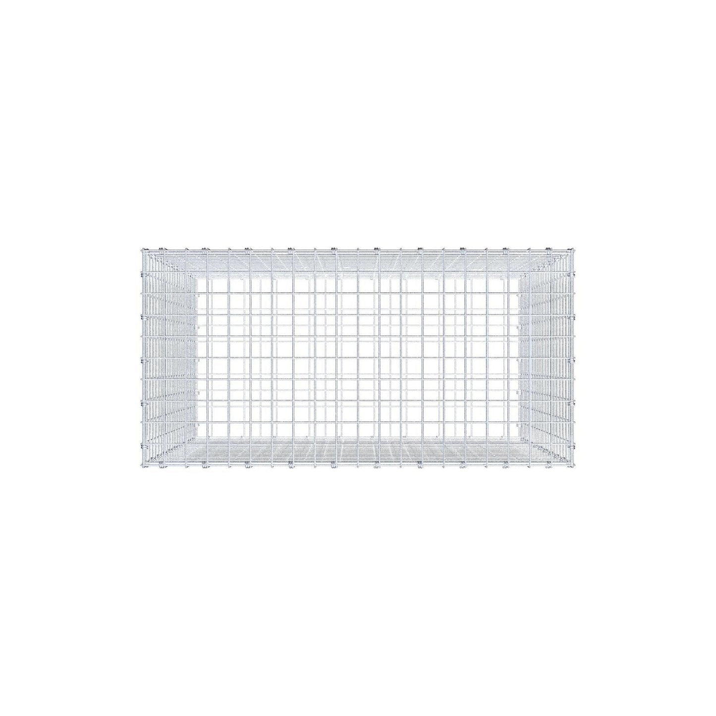 Gabion 100 cm x 100 cm x 50 cm (L x H x D), maskstorlek 5 x 5 cm, spiralring