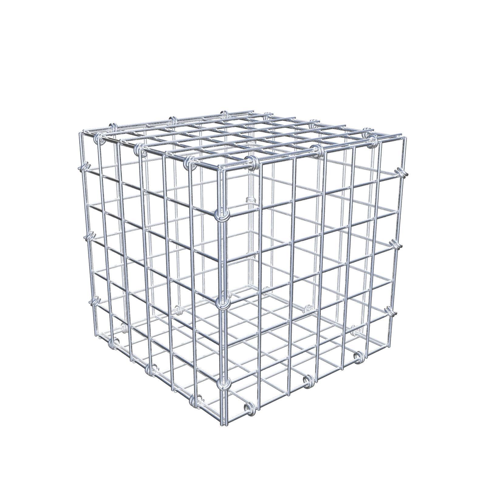 Schanskorf 30 cm x 30 cm x 30 cm (L x H x D), maaswijdte 5 x 5 cm, spiraalring