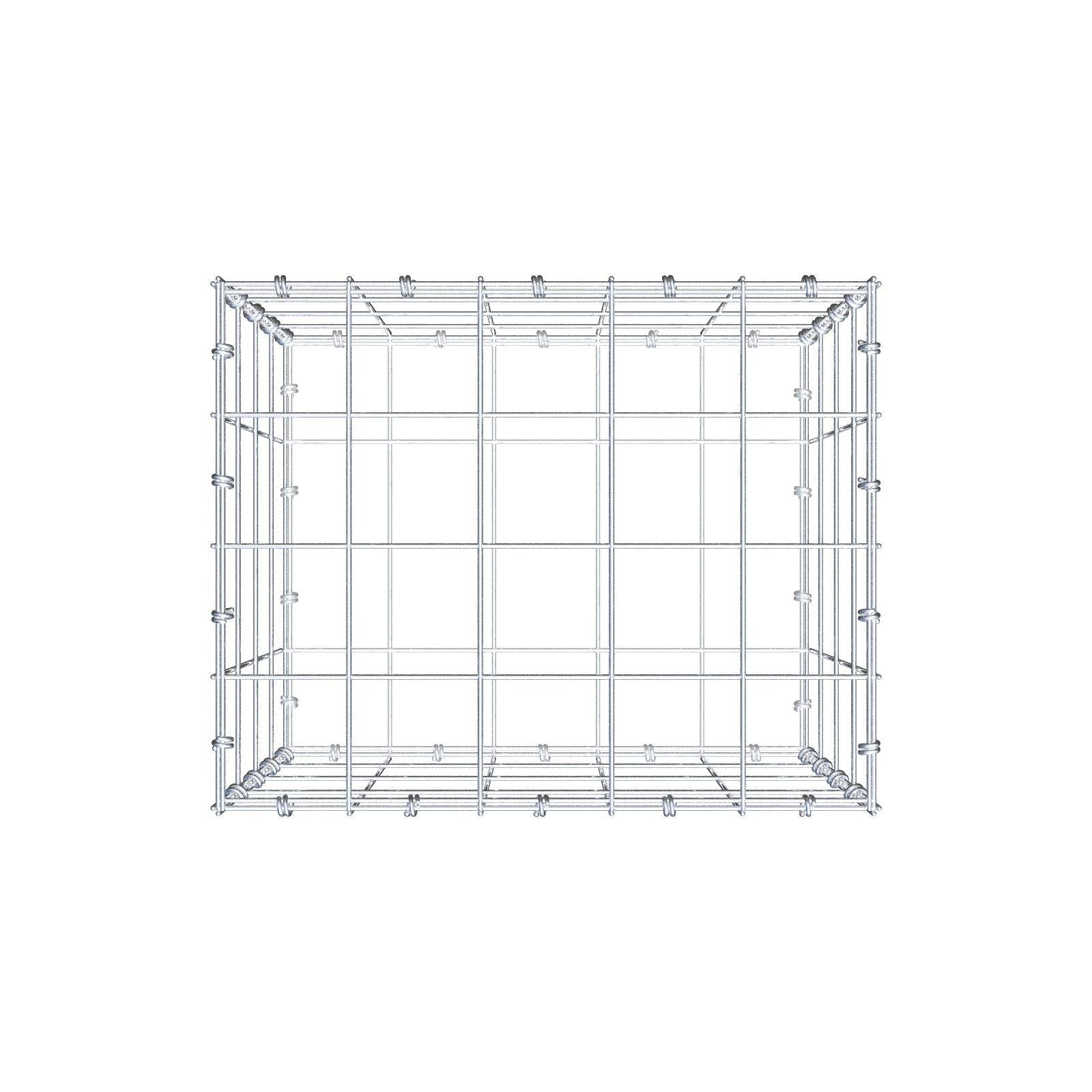 Gabion 50 cm x 40 cm x 40 cm (L x H x D), mesh size 10 x 10 cm, spiral ring