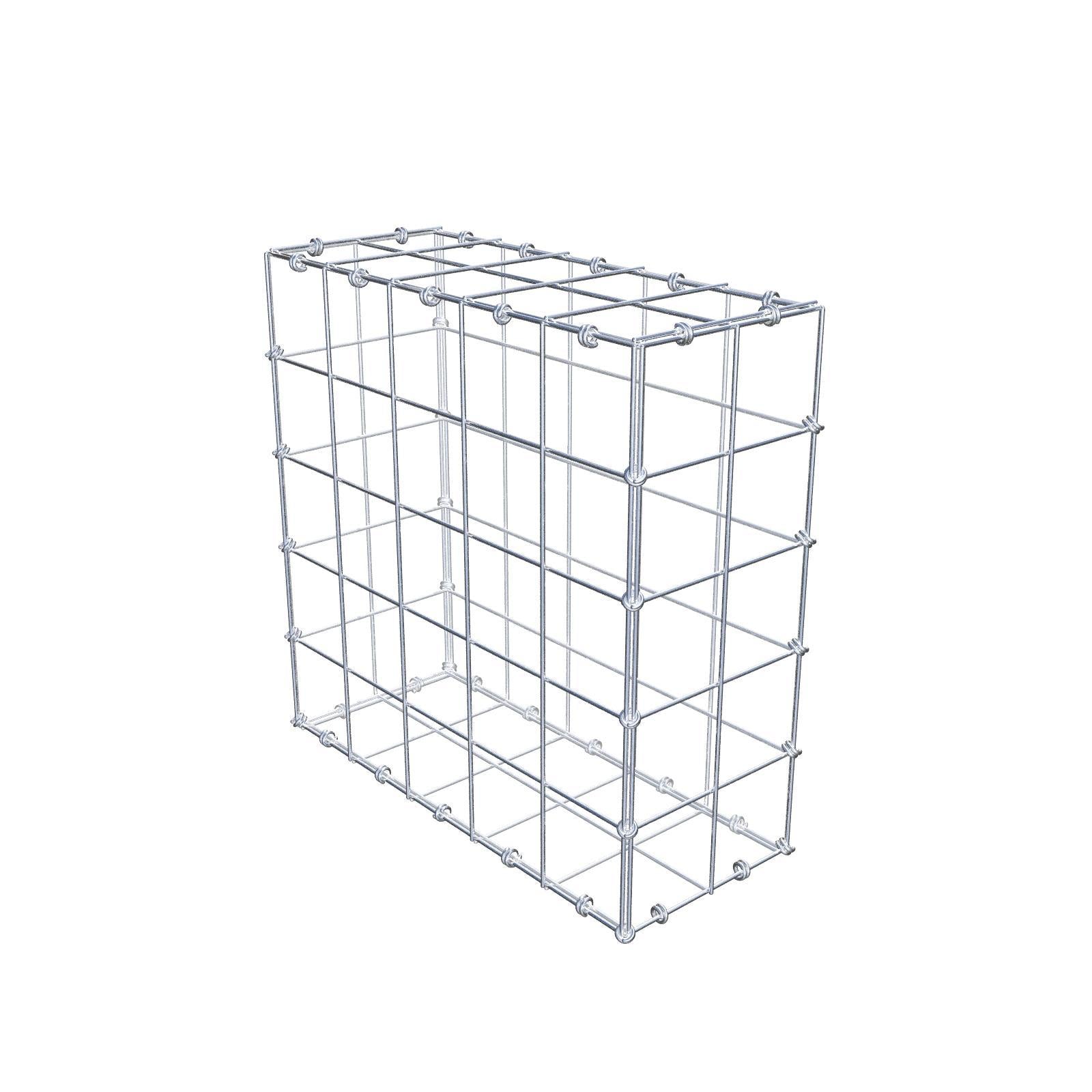 Schanskorf 50 cm x 50 cm x 20 cm (L x H x D), maaswijdte 10 x 10 cm, spiraalring