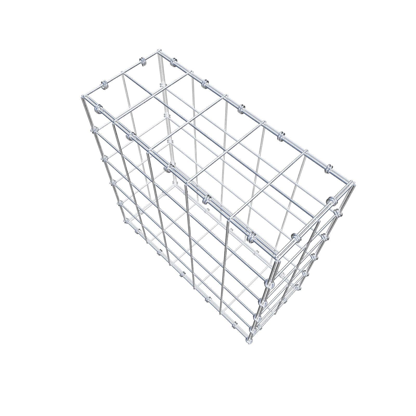 Schanskorf 50 cm x 50 cm x 20 cm (L x H x D), maaswijdte 10 x 10 cm, spiraalring