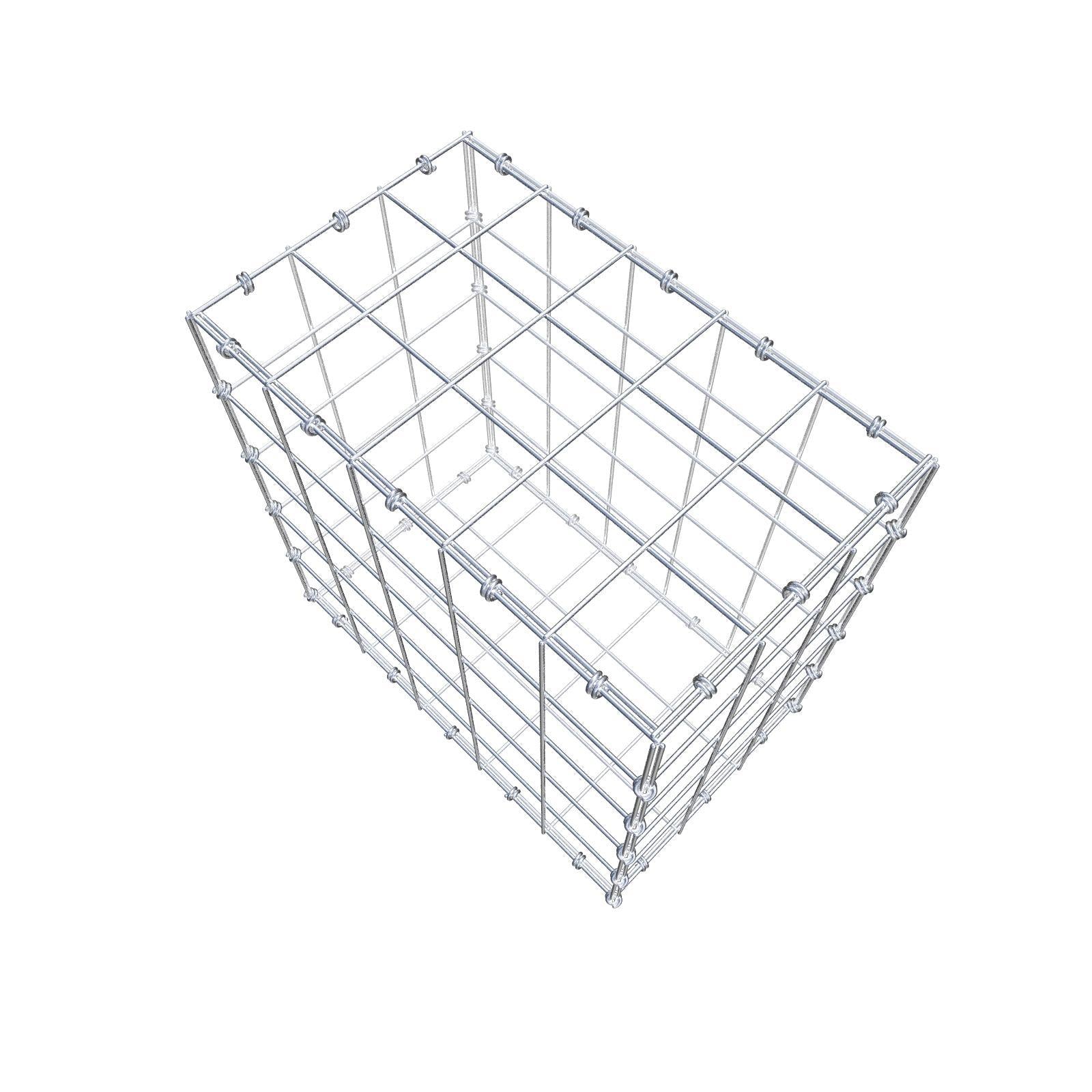 Gabion 50 cm x 50 cm x 30 cm (L x H x D), mesh size 10 x 10 cm, spiral ring