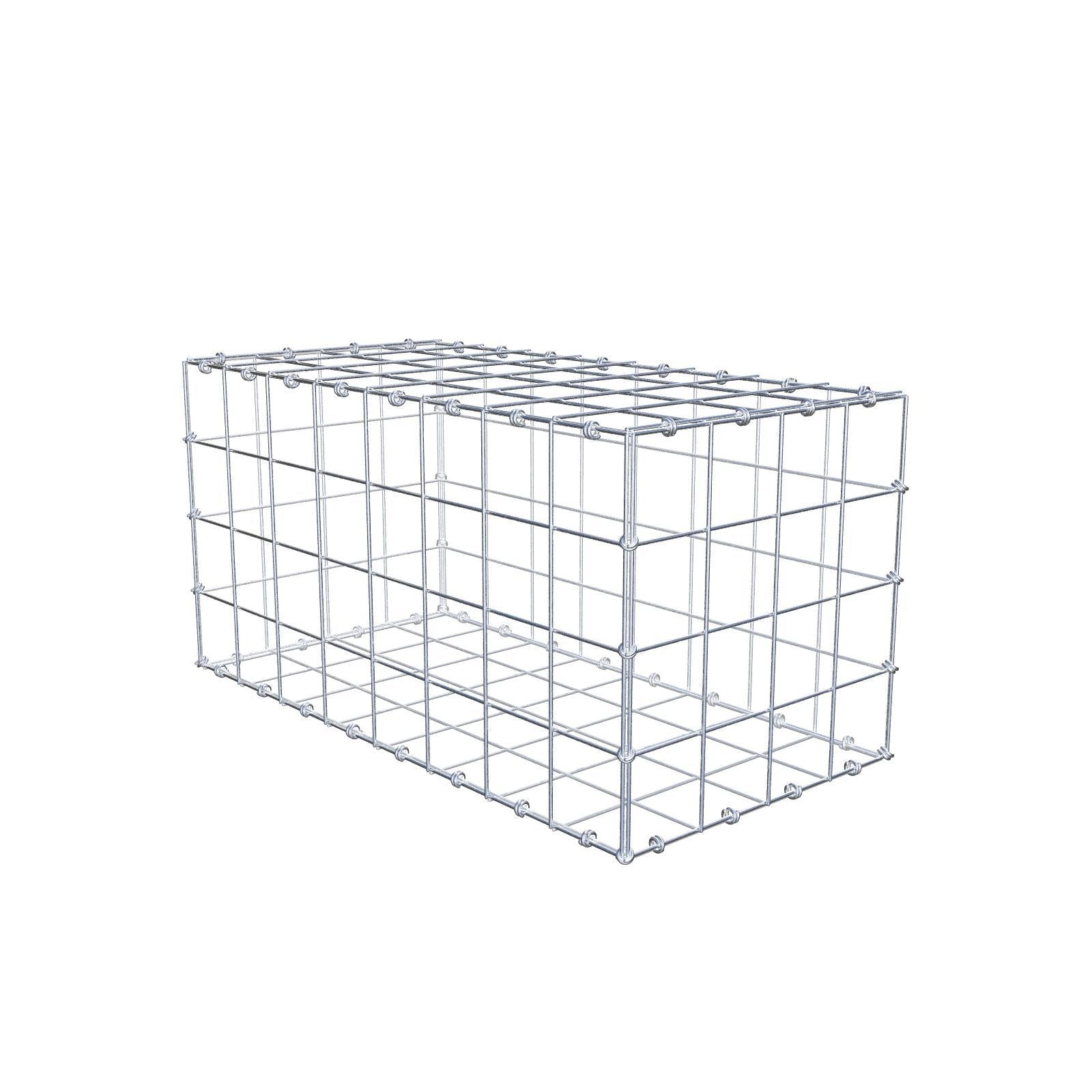 Gabbione 80 cm x 40 cm x 40 cm (L x H x P), maglia 10 x 10 cm, anello a spirale